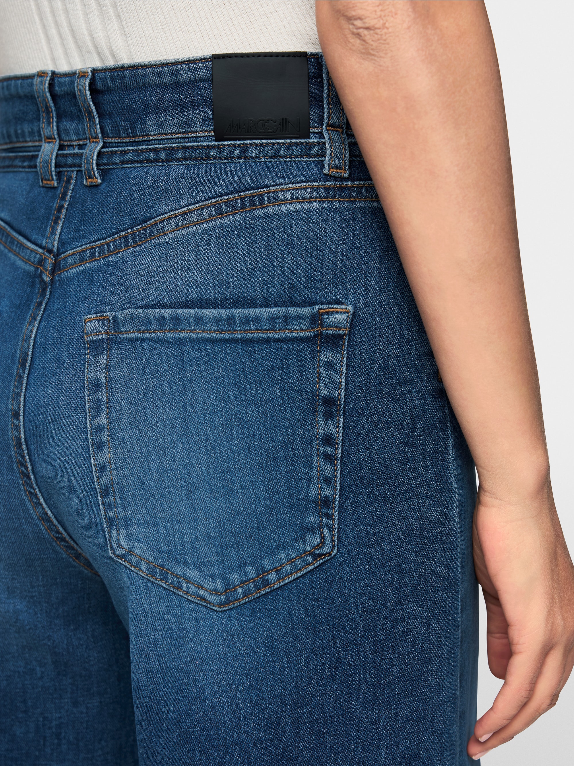 WAUKEE wide-cut jeans with high waist
