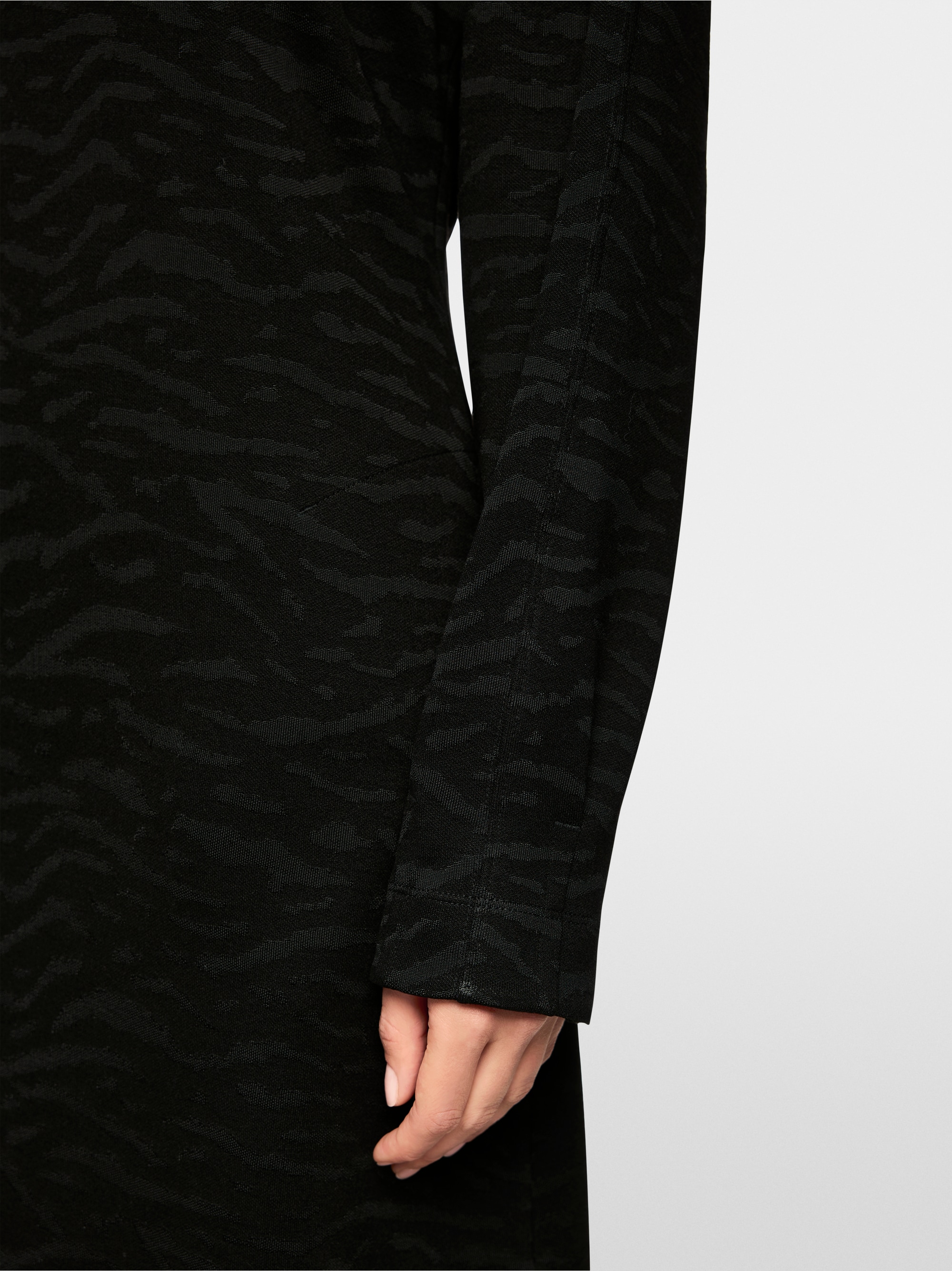 Robe en maille avec imprimé animalier