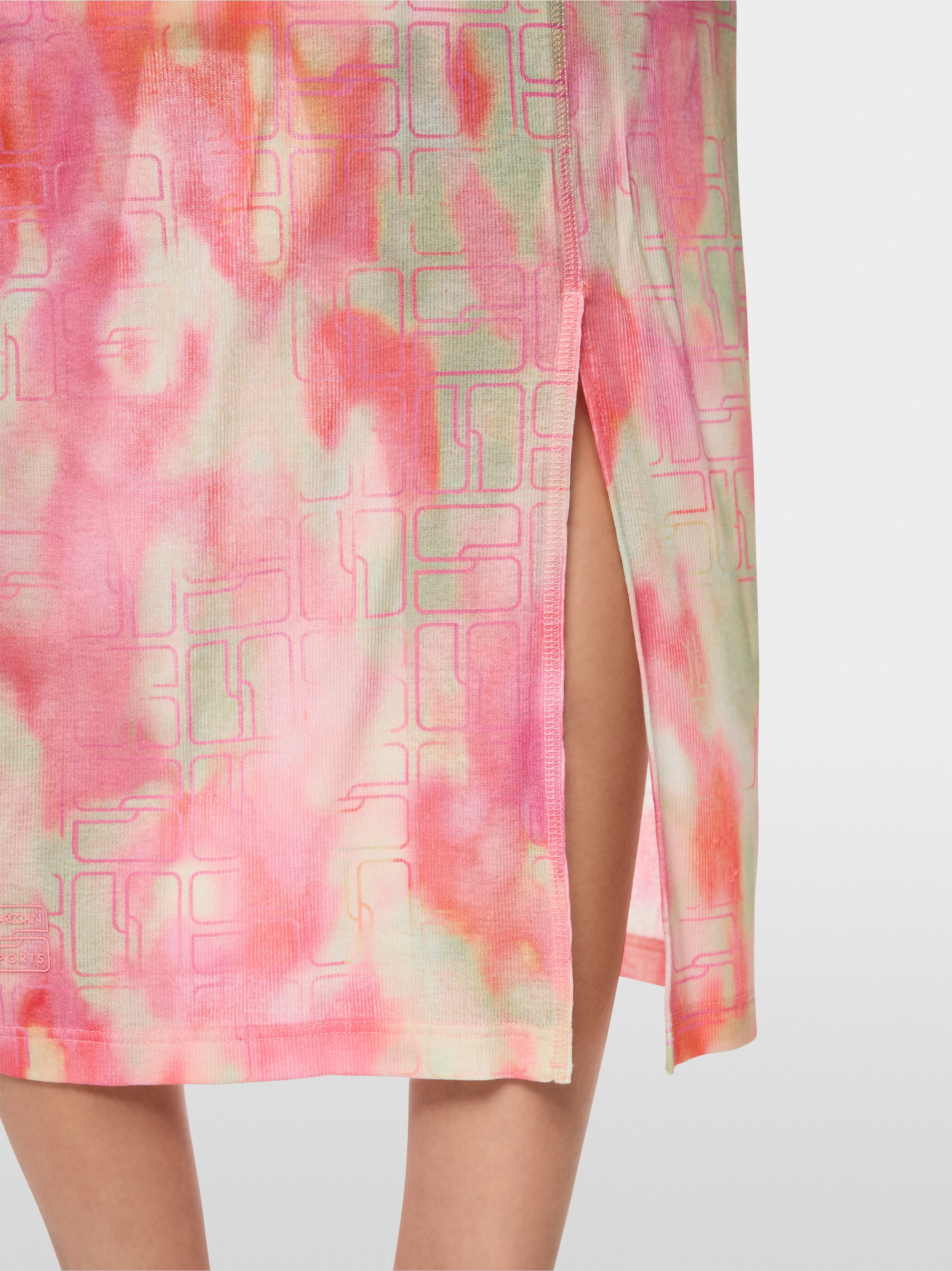 Midi dress with print