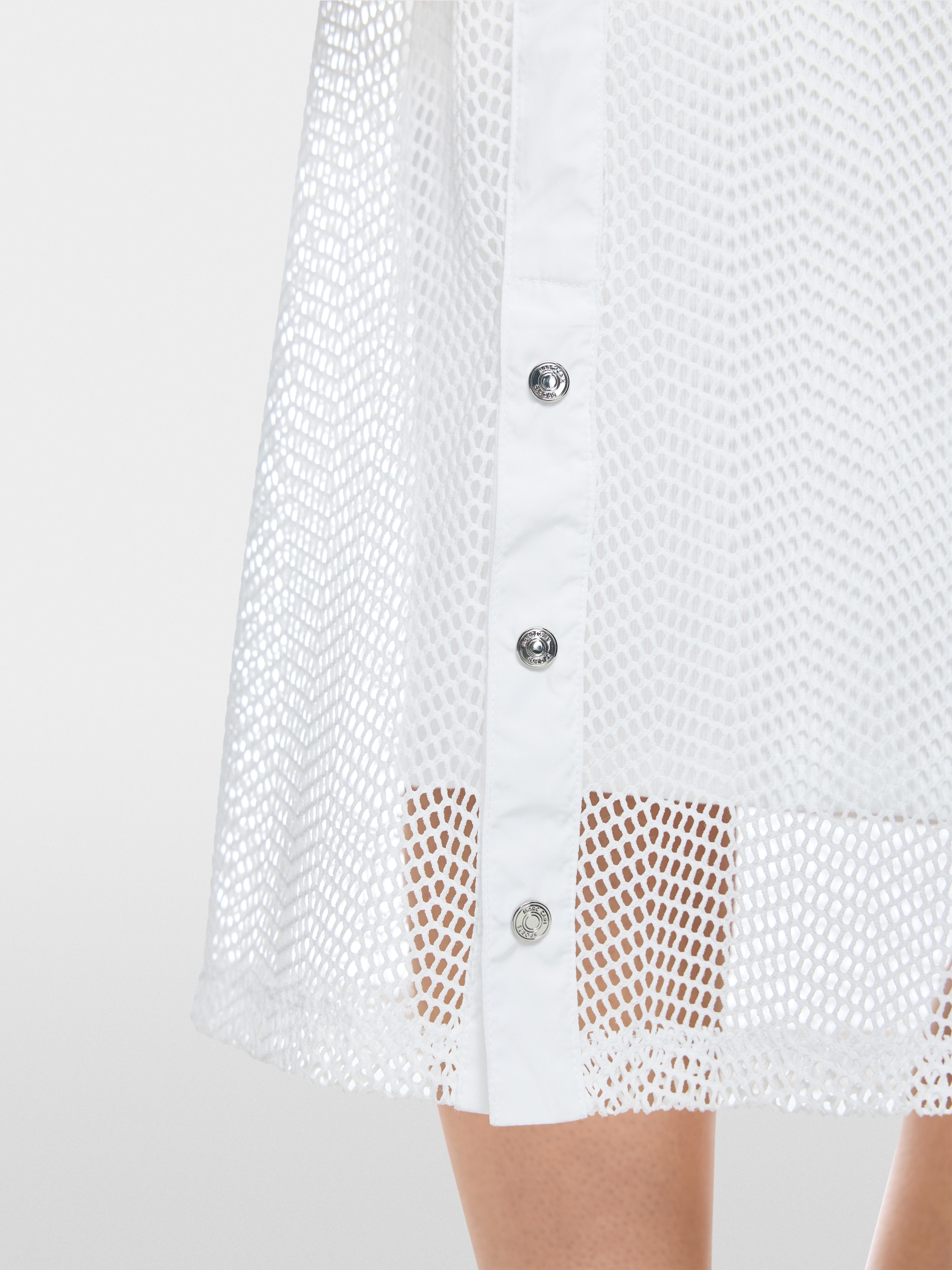 Dress with mesh look