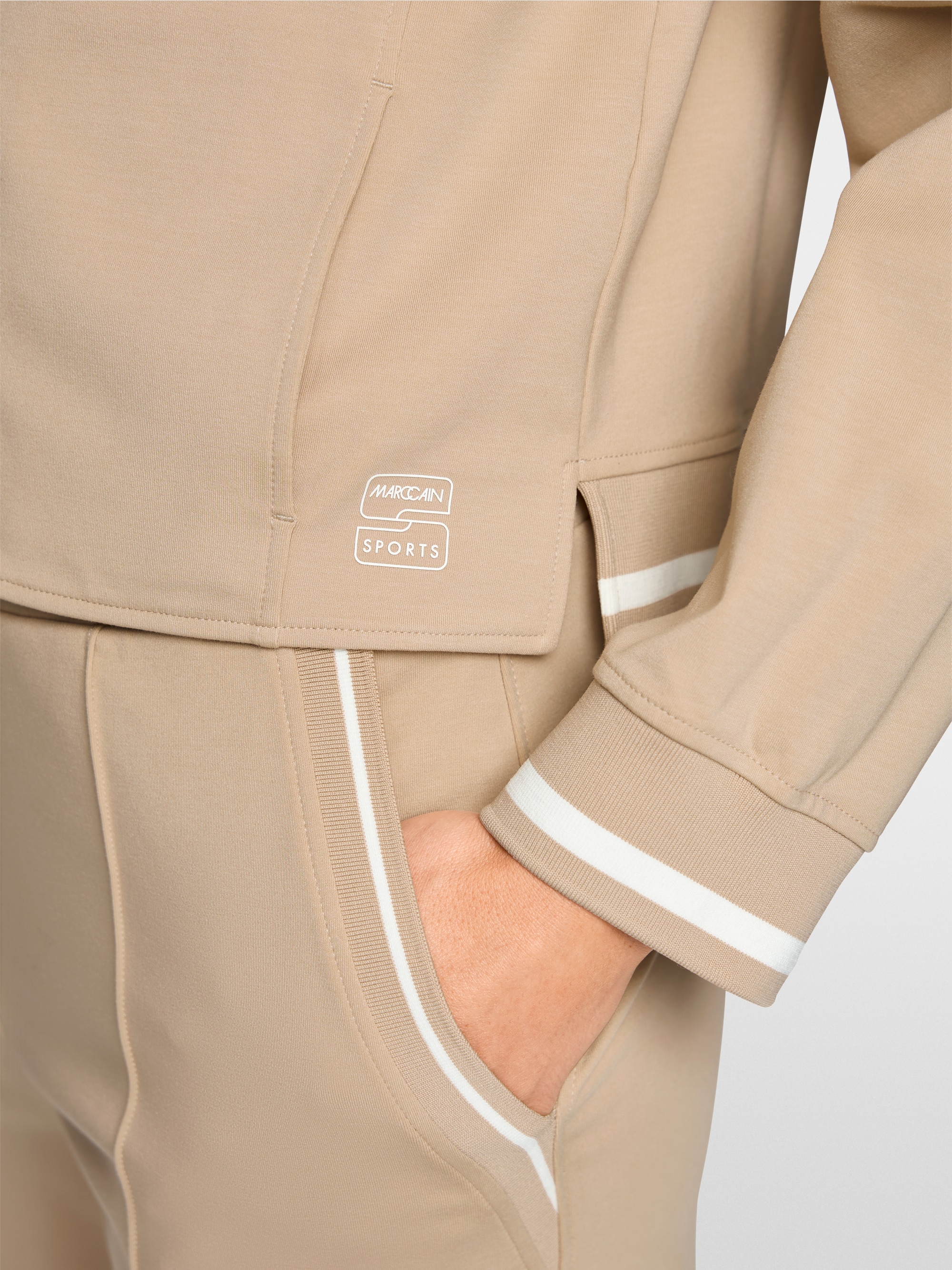 Sporty blazer with striped details