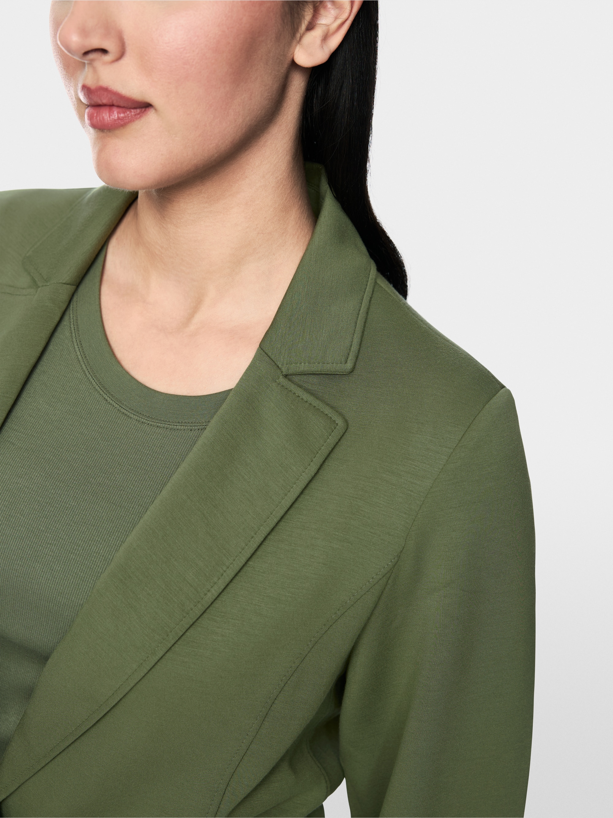 Blazer in scuba jersey