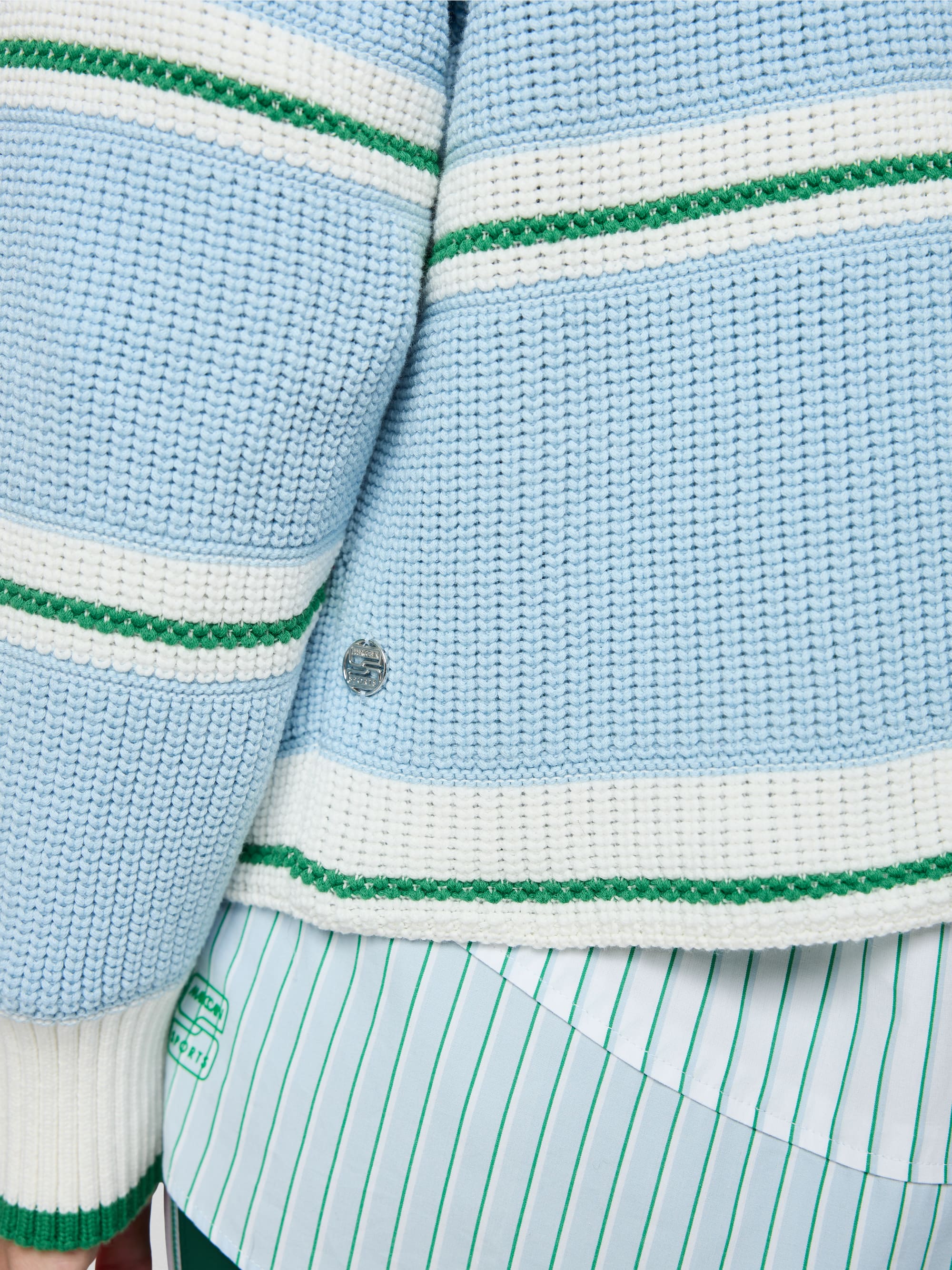 Pull à rayures tricoté en Allemagne