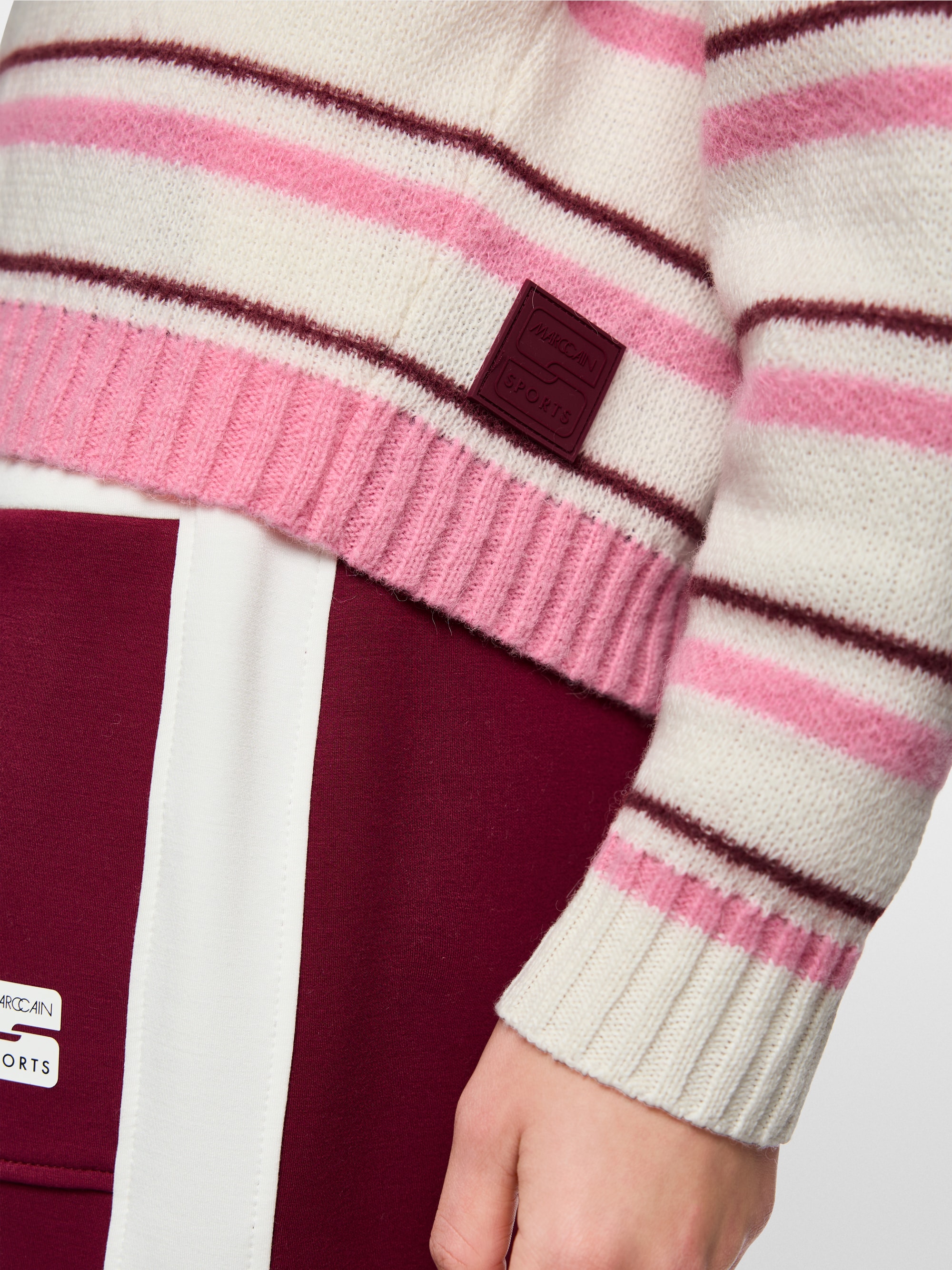 ‘Knitted in Germany’ striped jumper