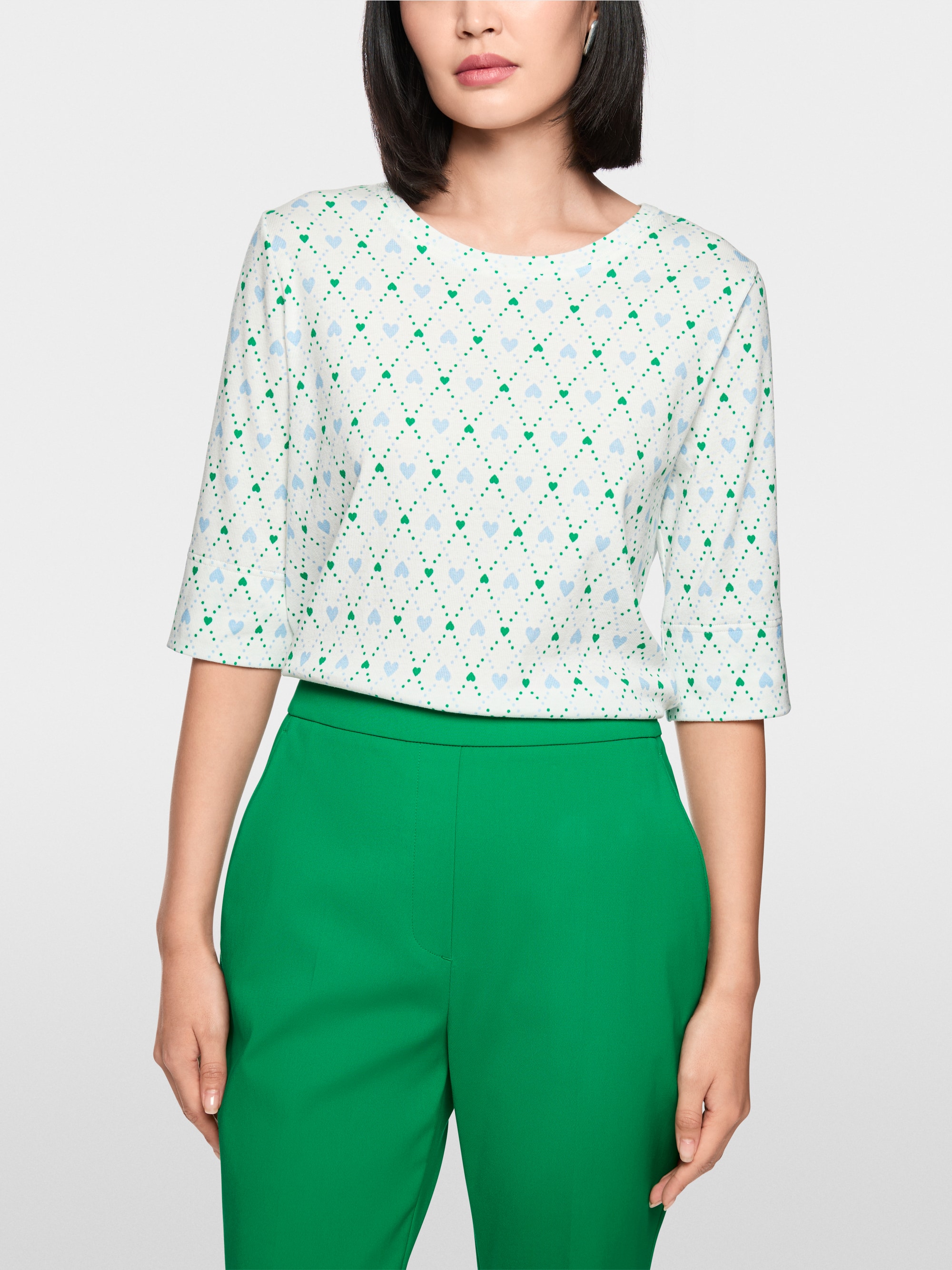 Shirt with heart print