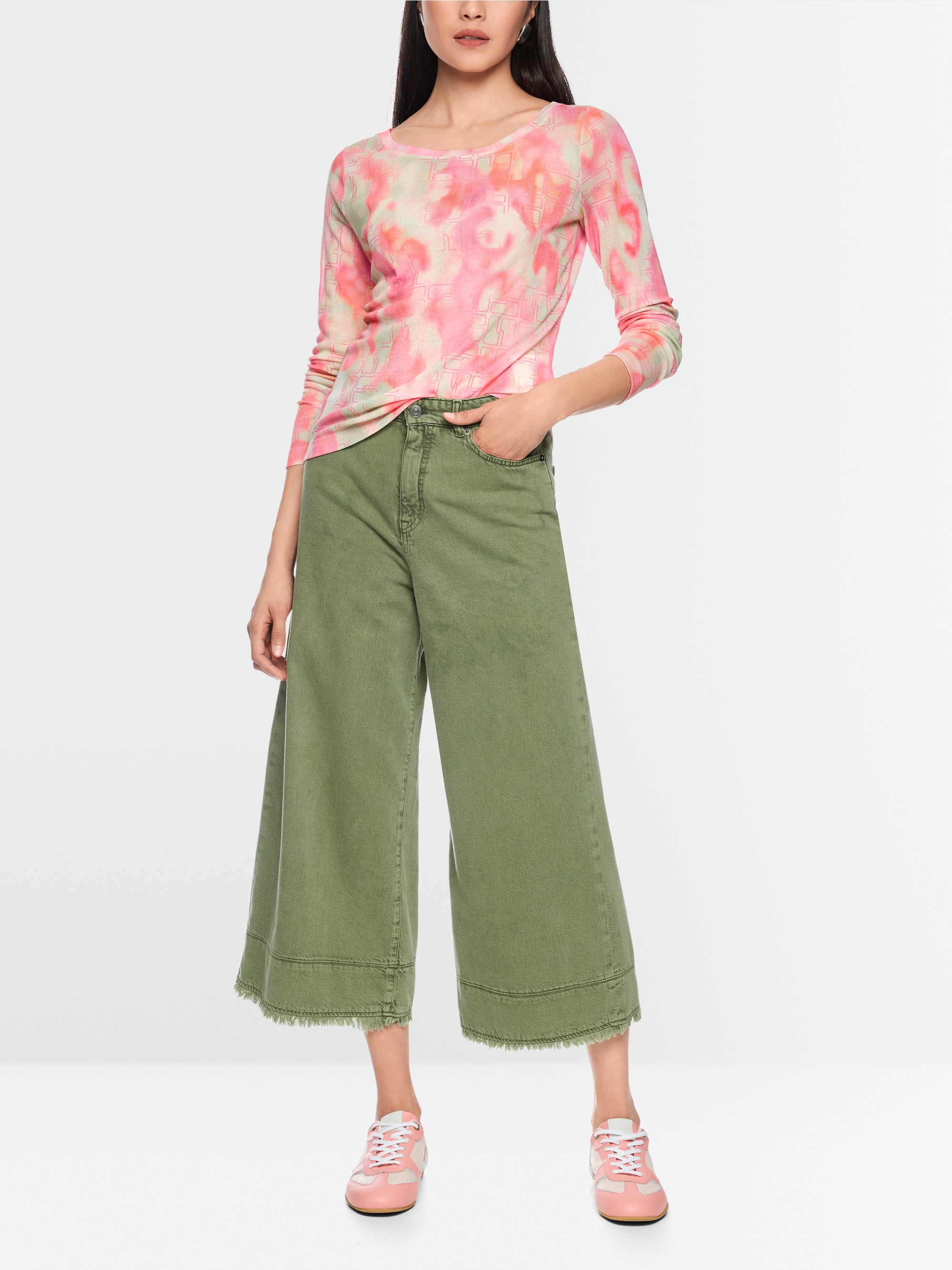 Long-sleeved shirt with print