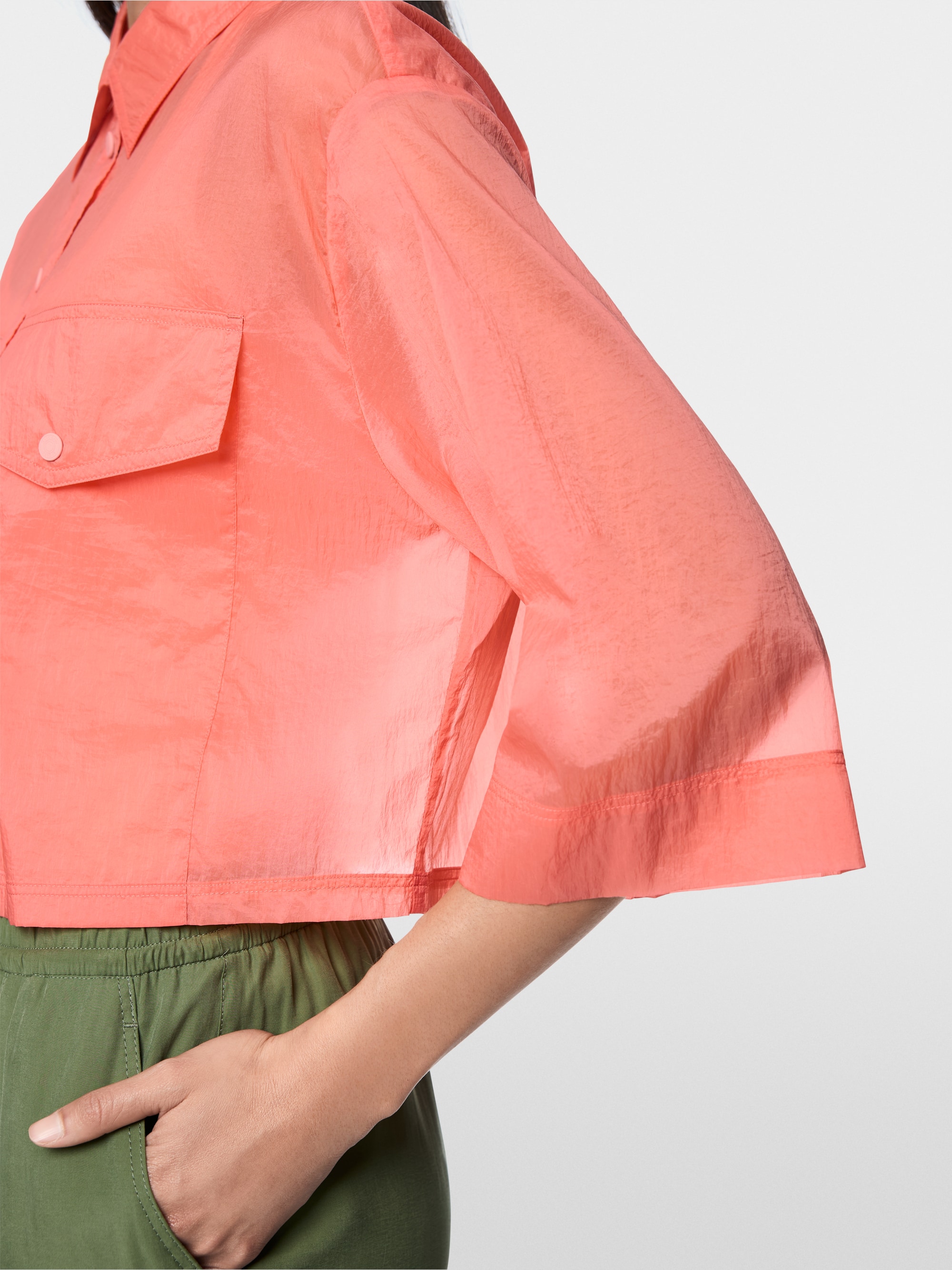 Transparent shirt blouse