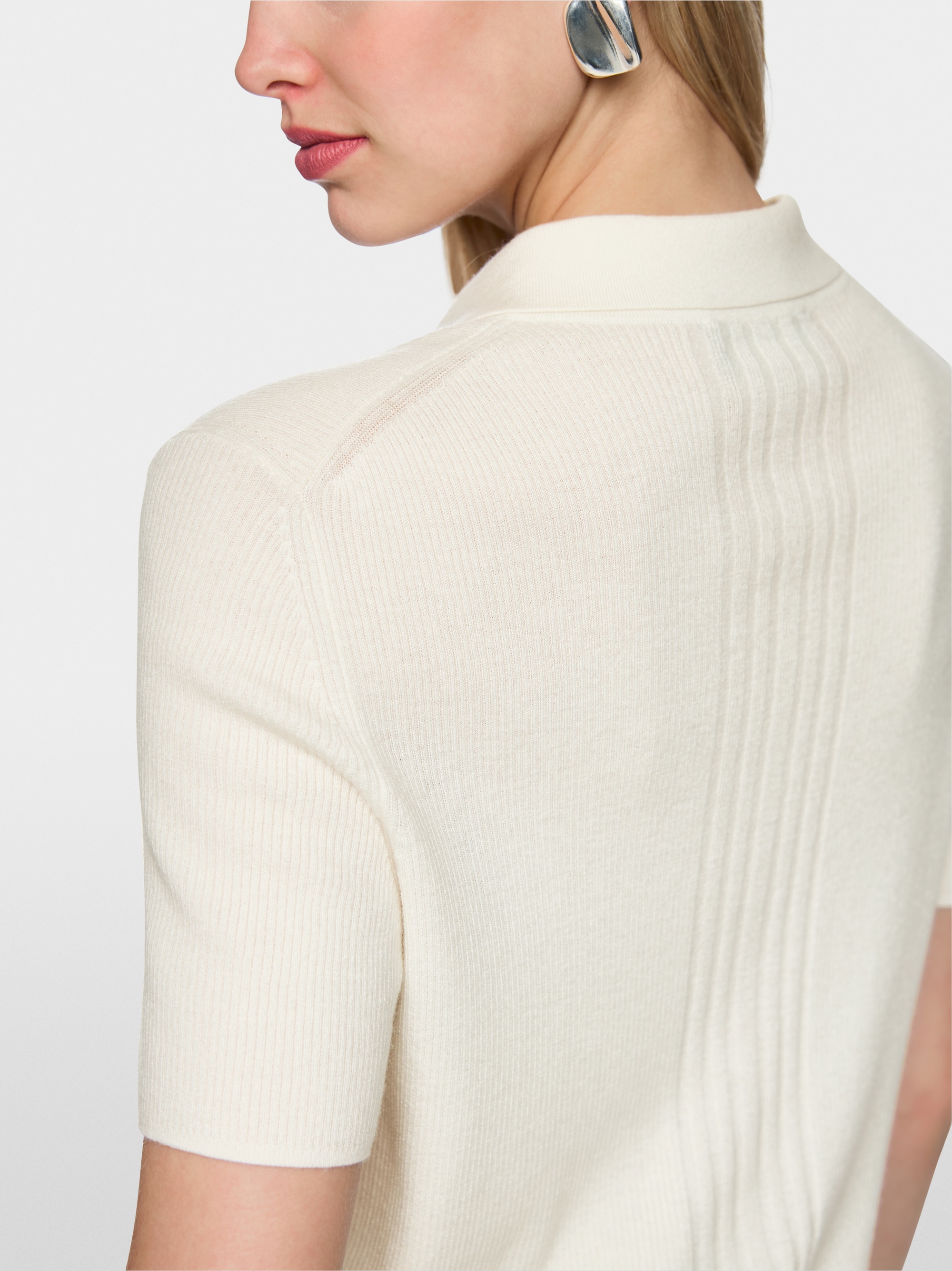 ‘Rethink Together’ knitted polo shirt