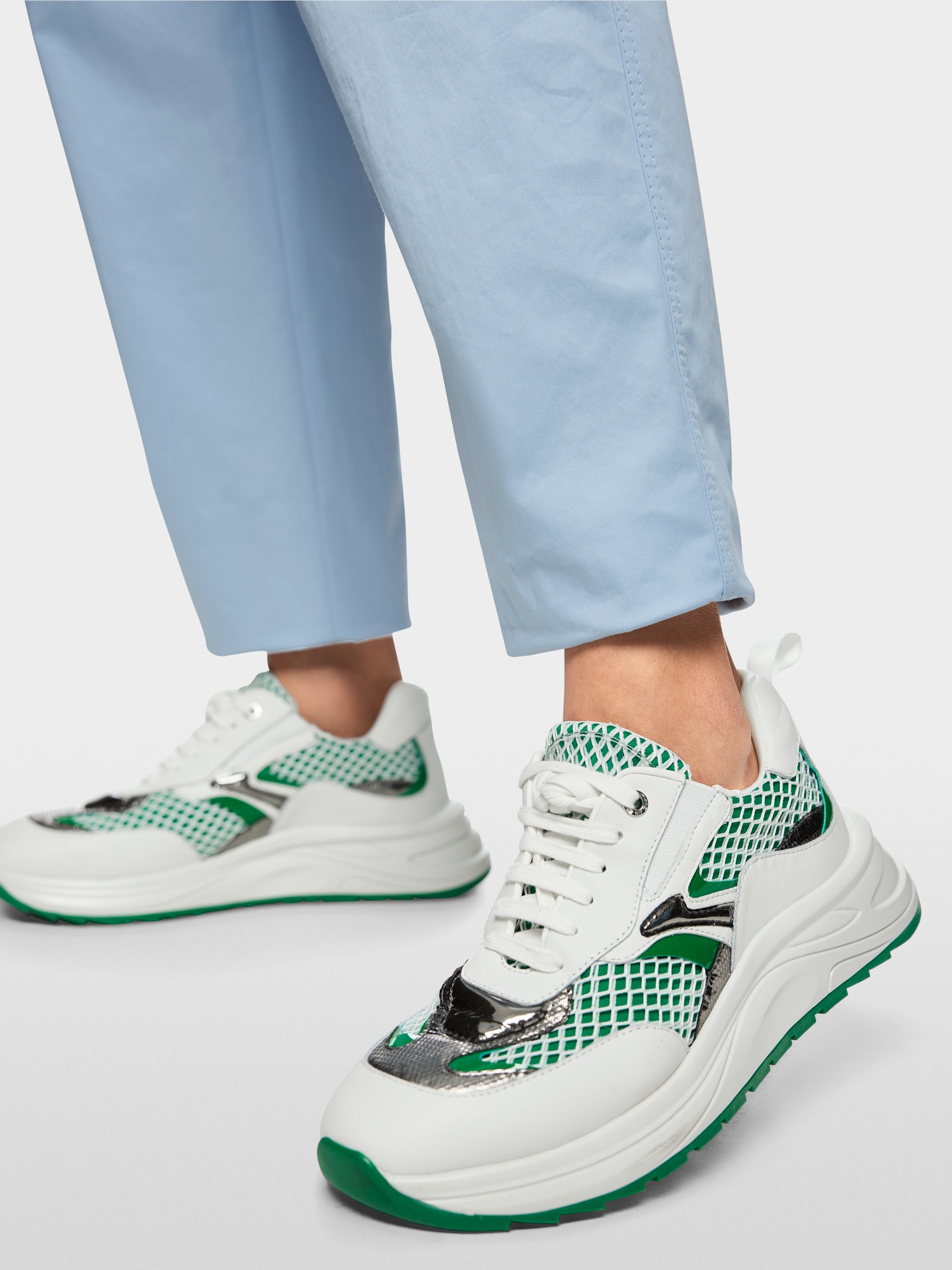 FAQUS paperbag trousers with high waist