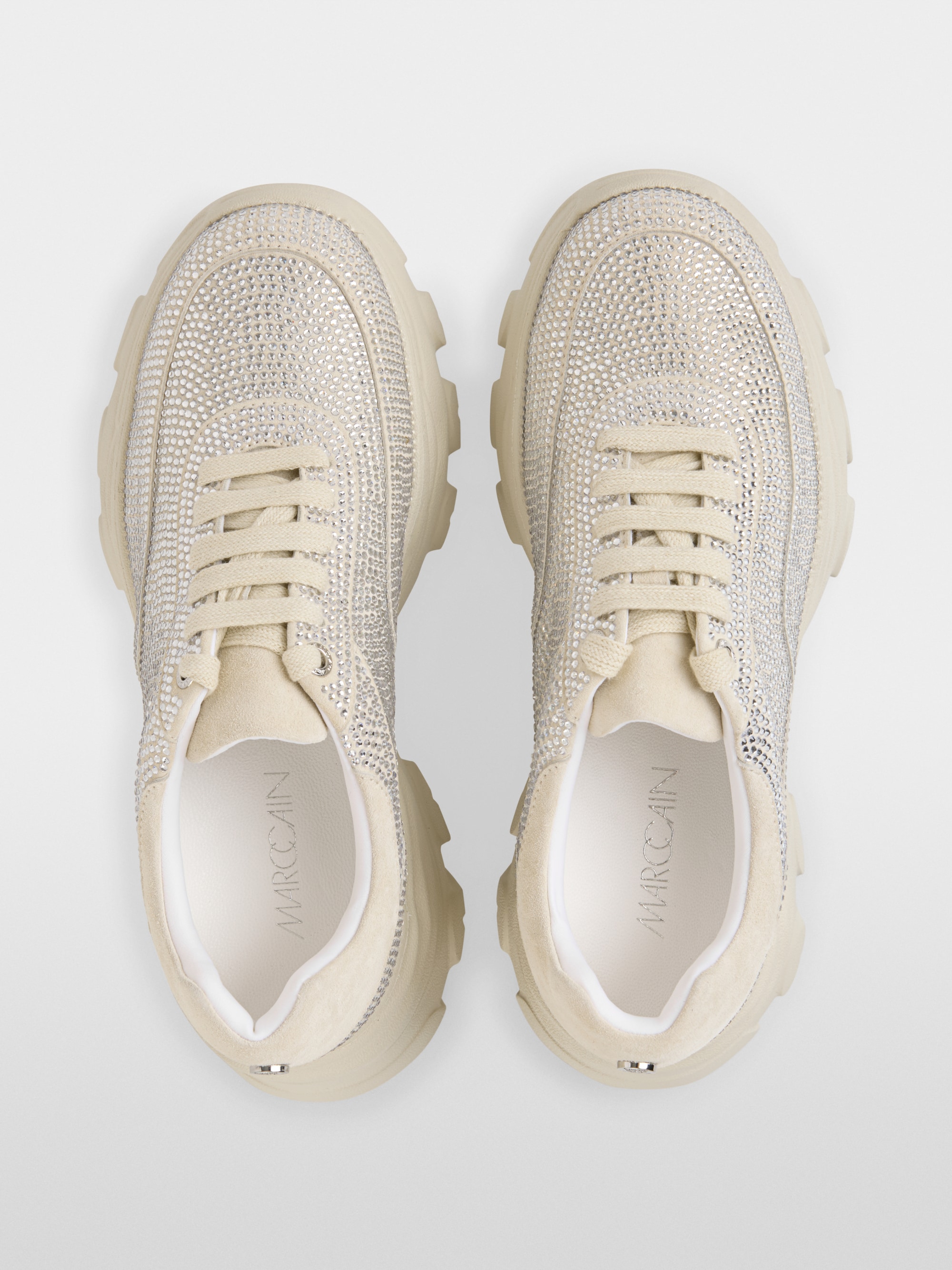 Chunky trainers with rhinestones