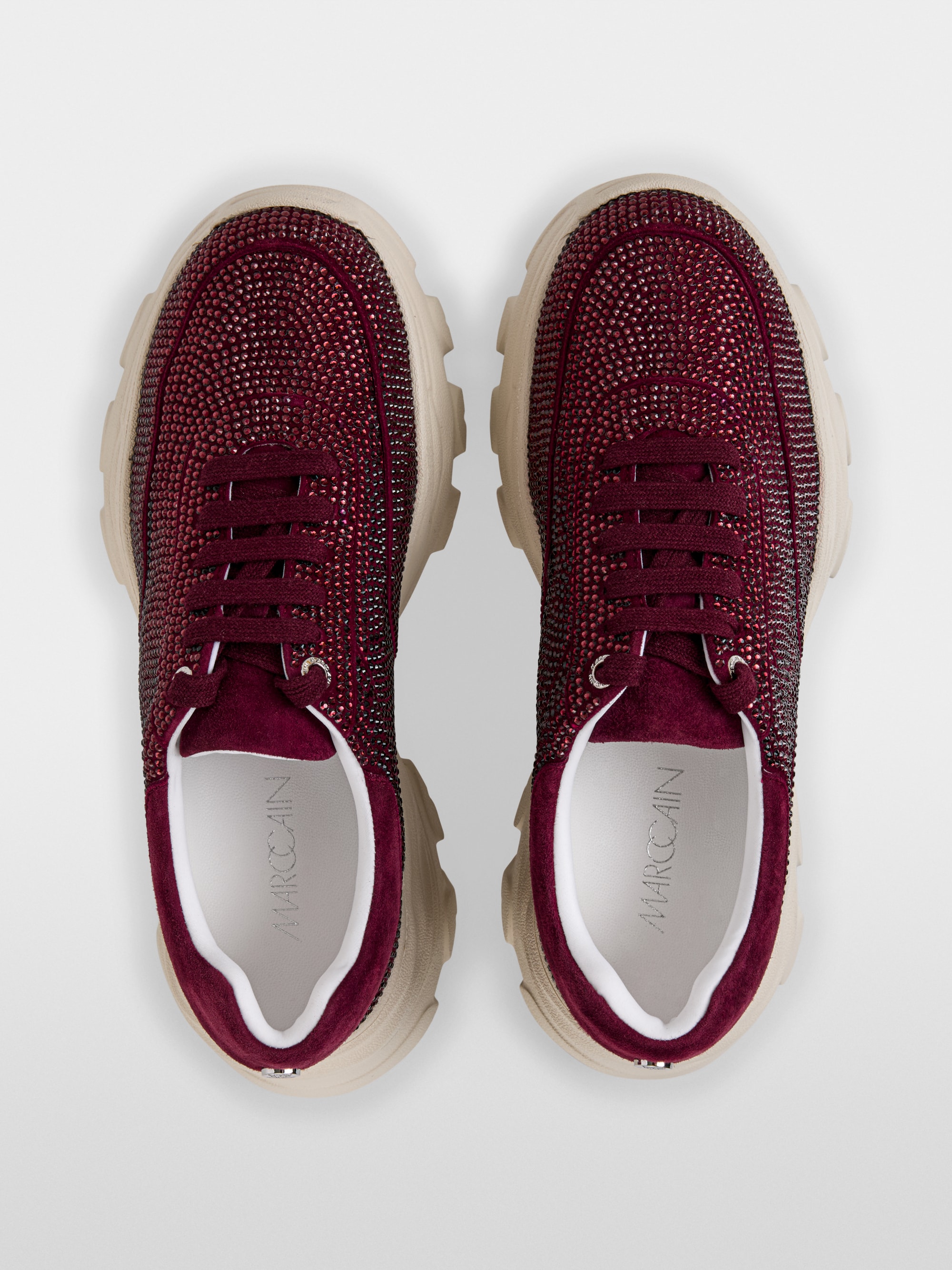 Chunky trainers with rhinestones