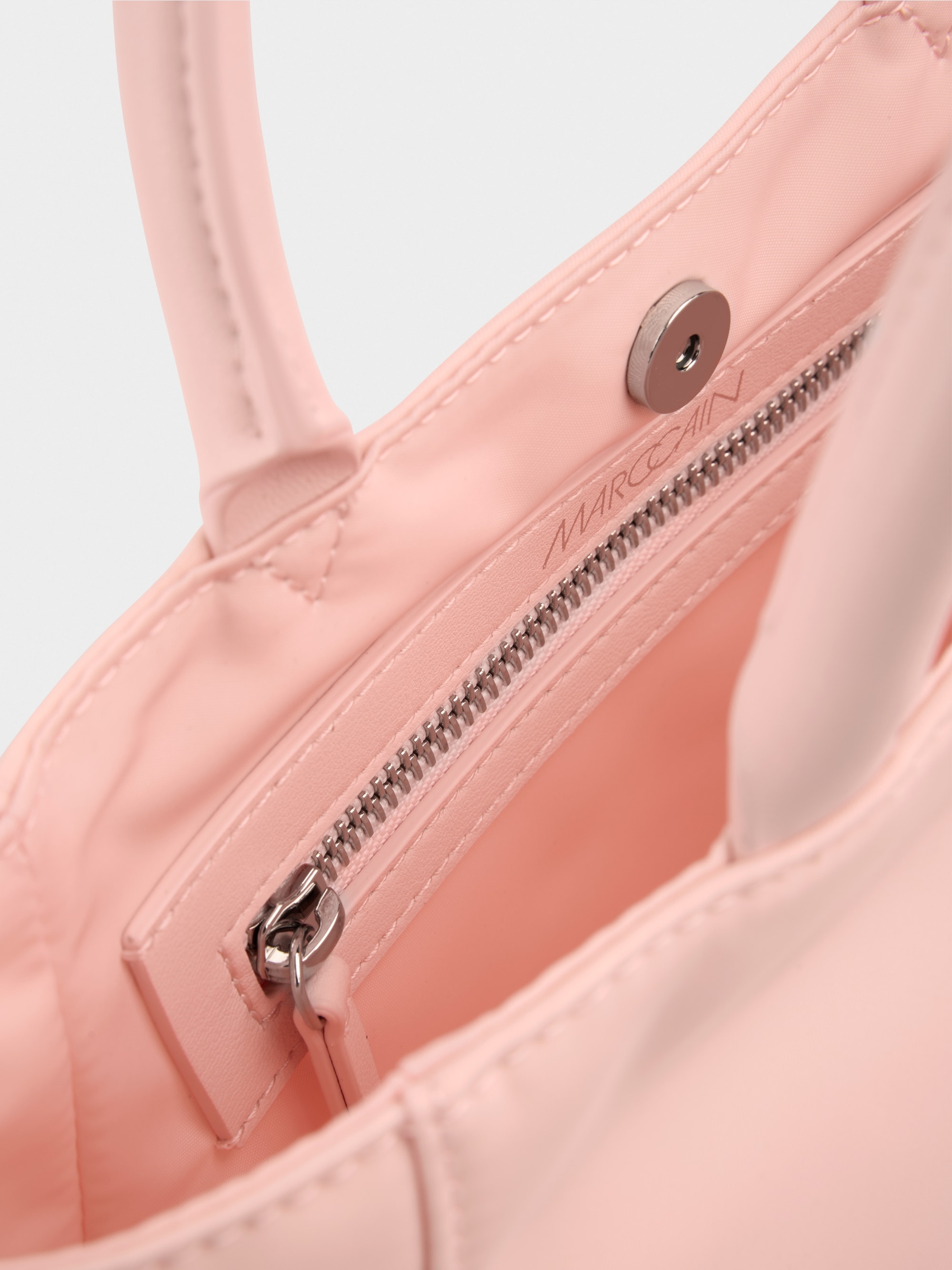 Faux leather shopper bag