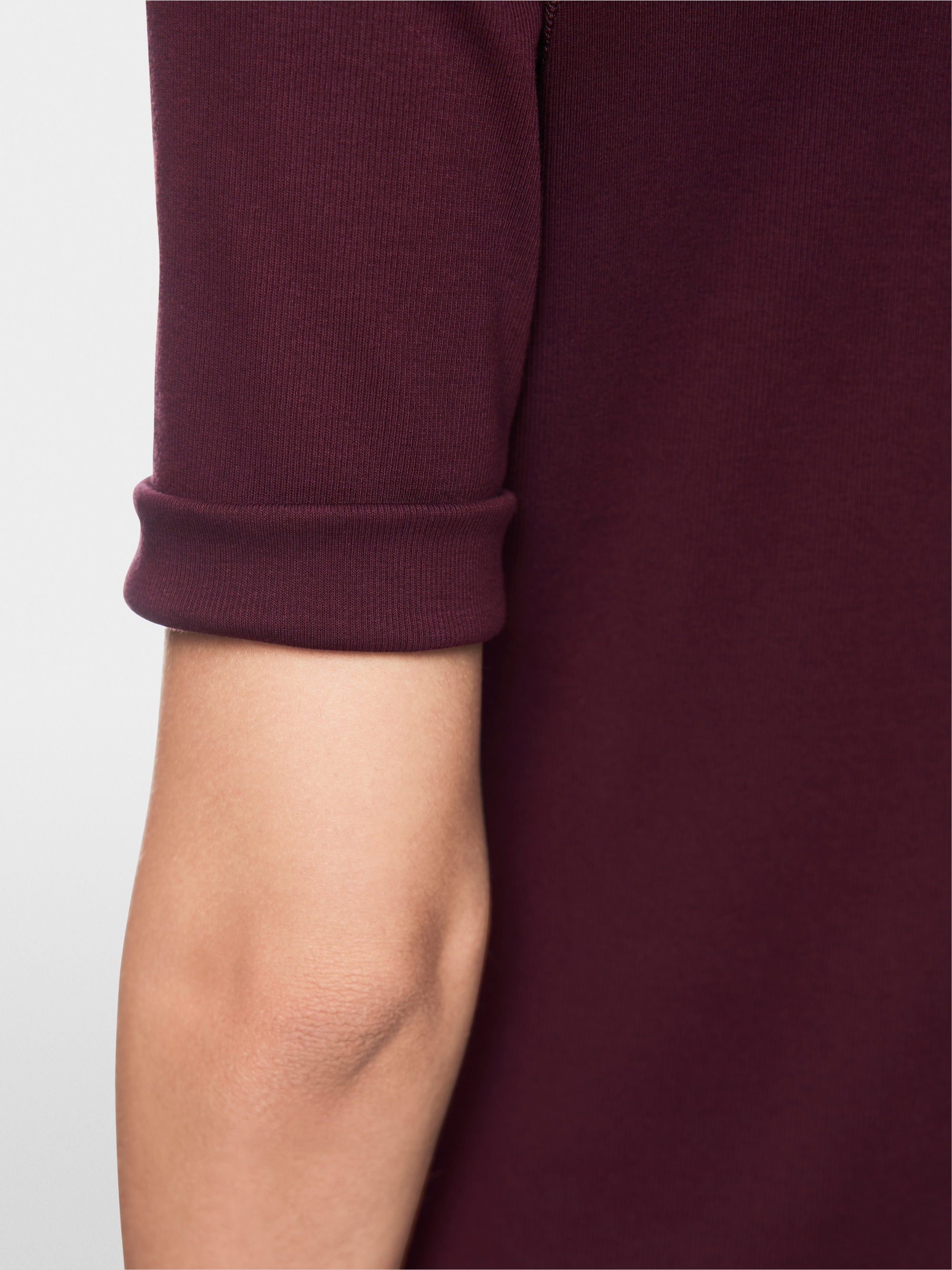 Stretch cotton shirt with half sleeves