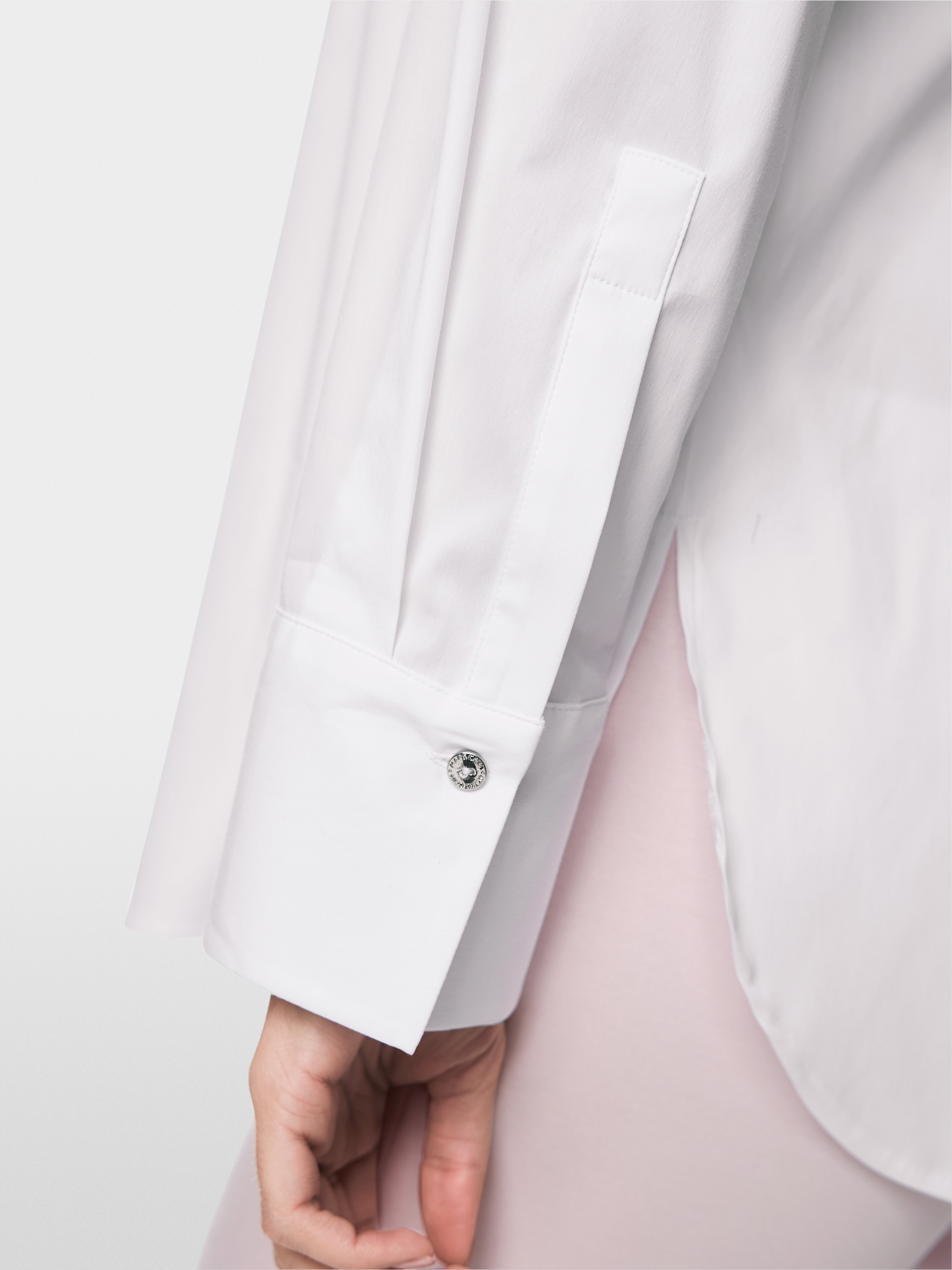 Stretch cotton blouse