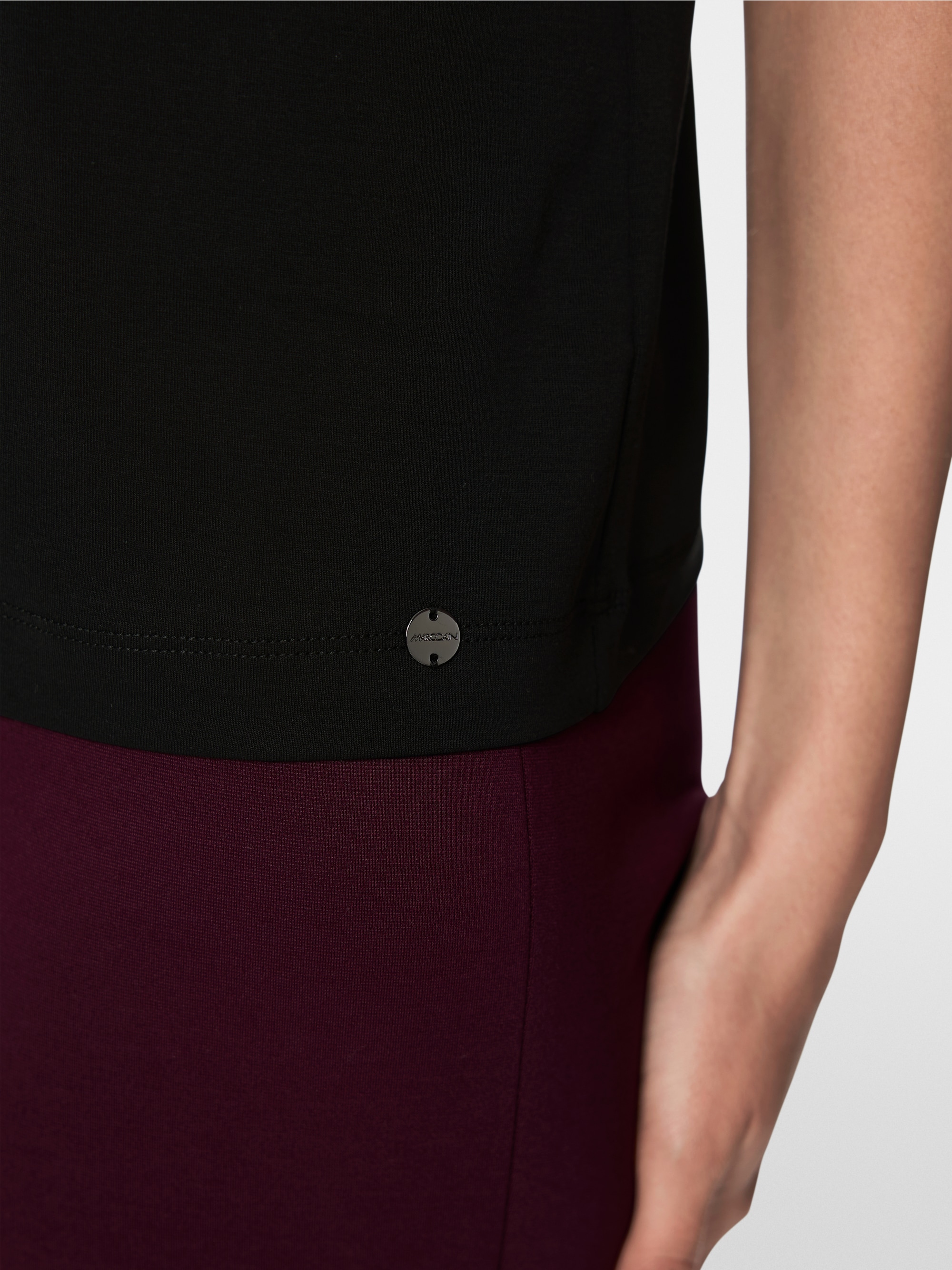 Stretch cotton polo shirt