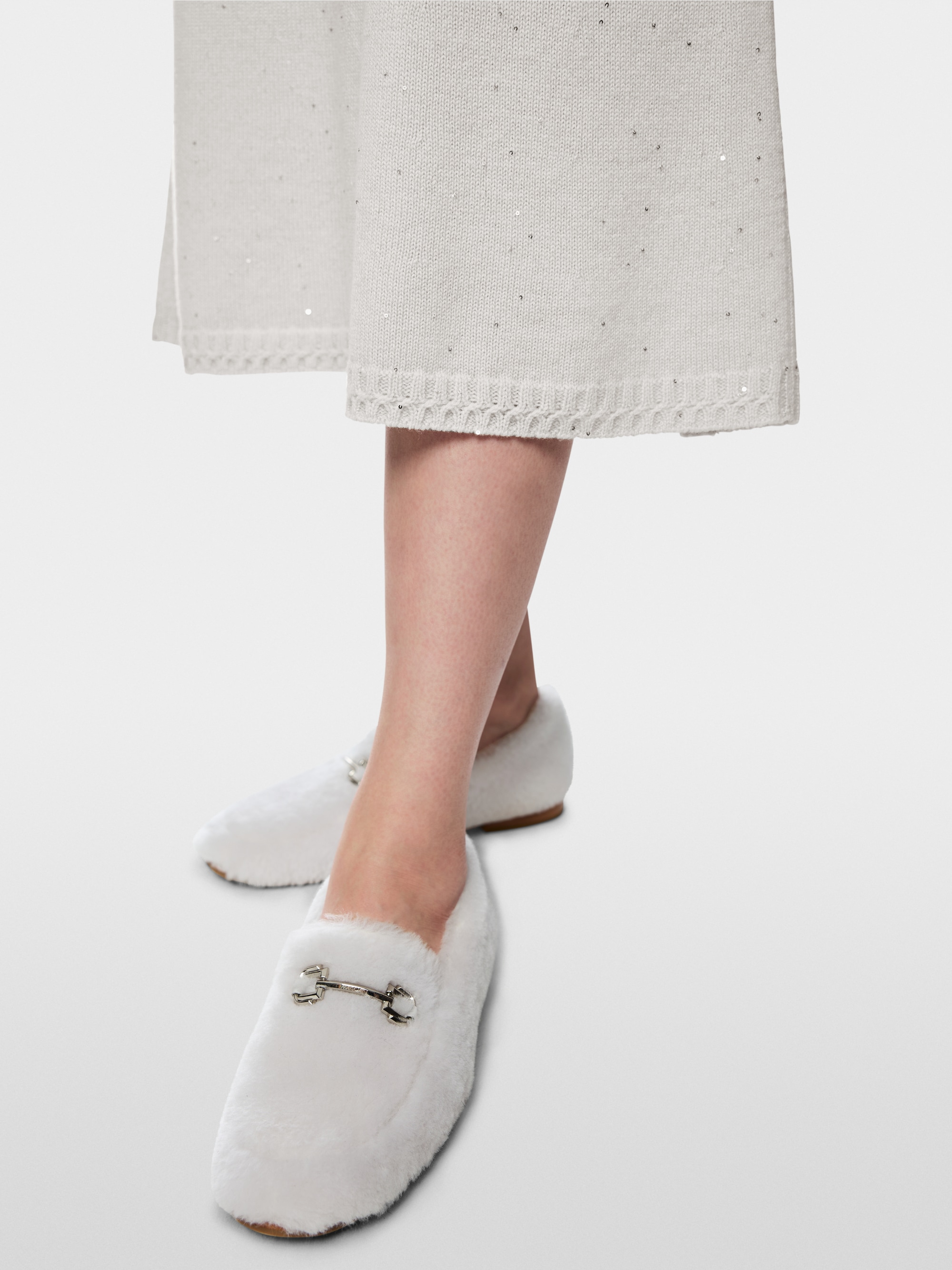 ‘Knitted in Germany’ sequin skirt