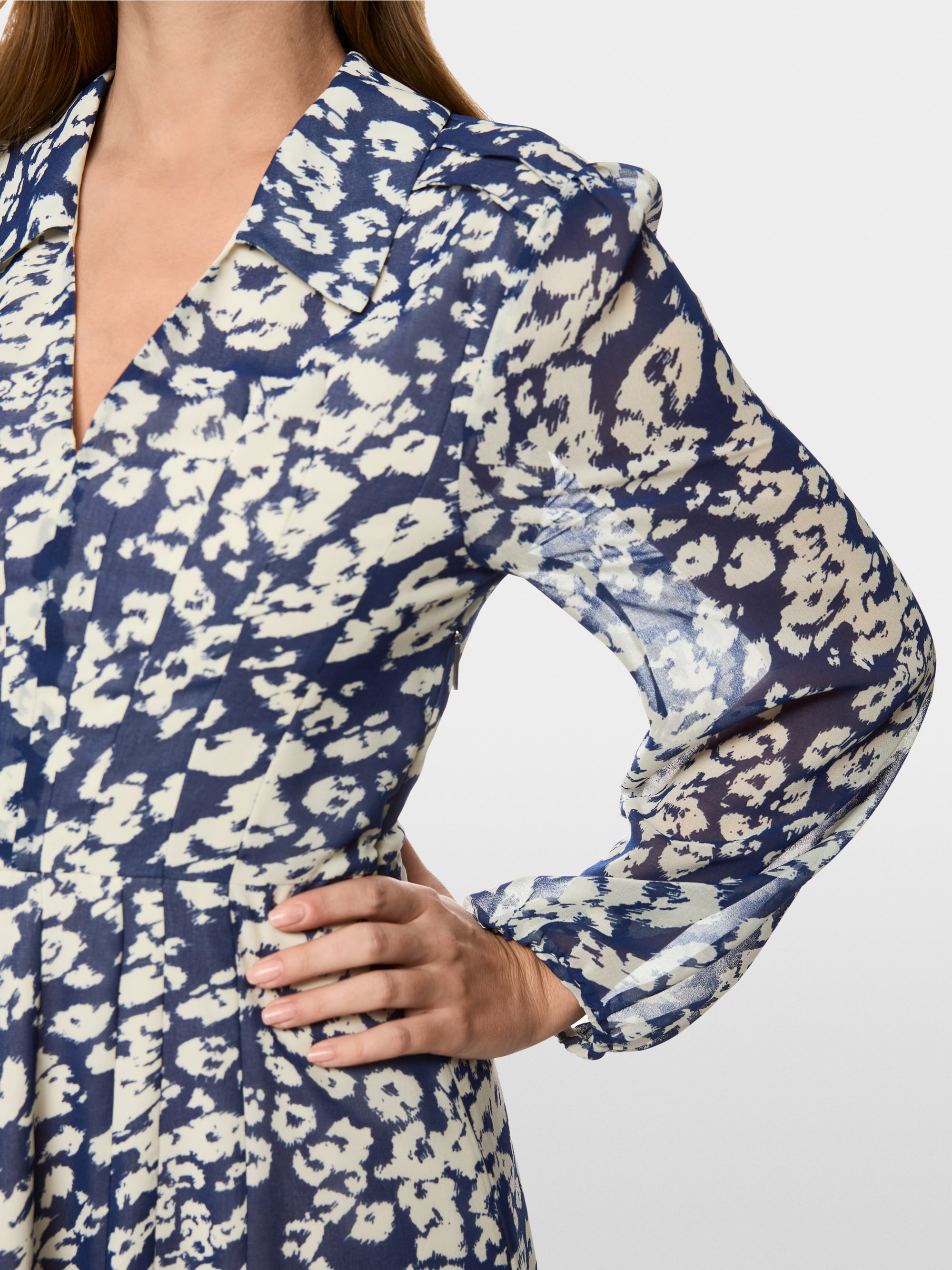 Robe mi-longue imprimée