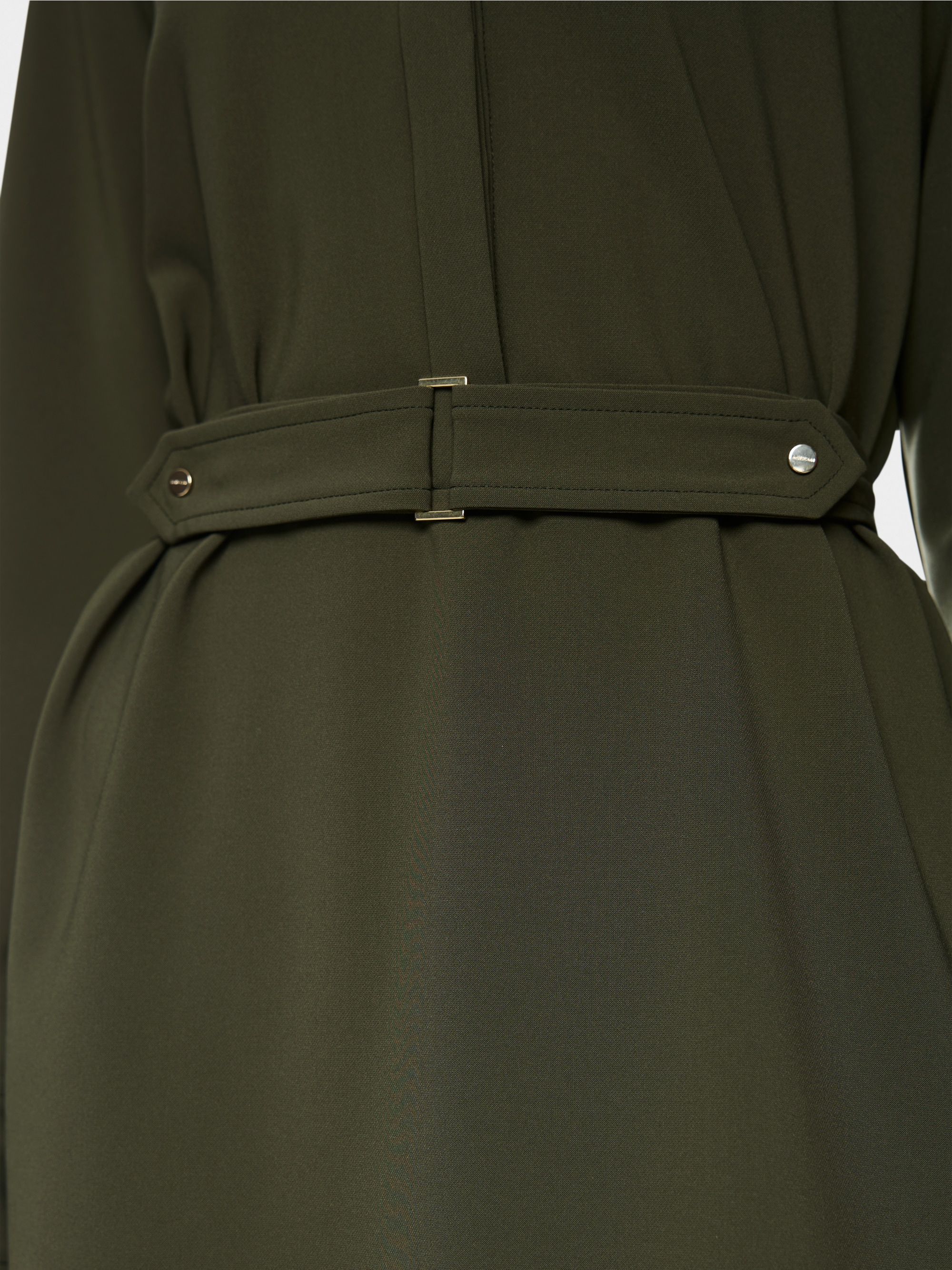 Mini dress with belt