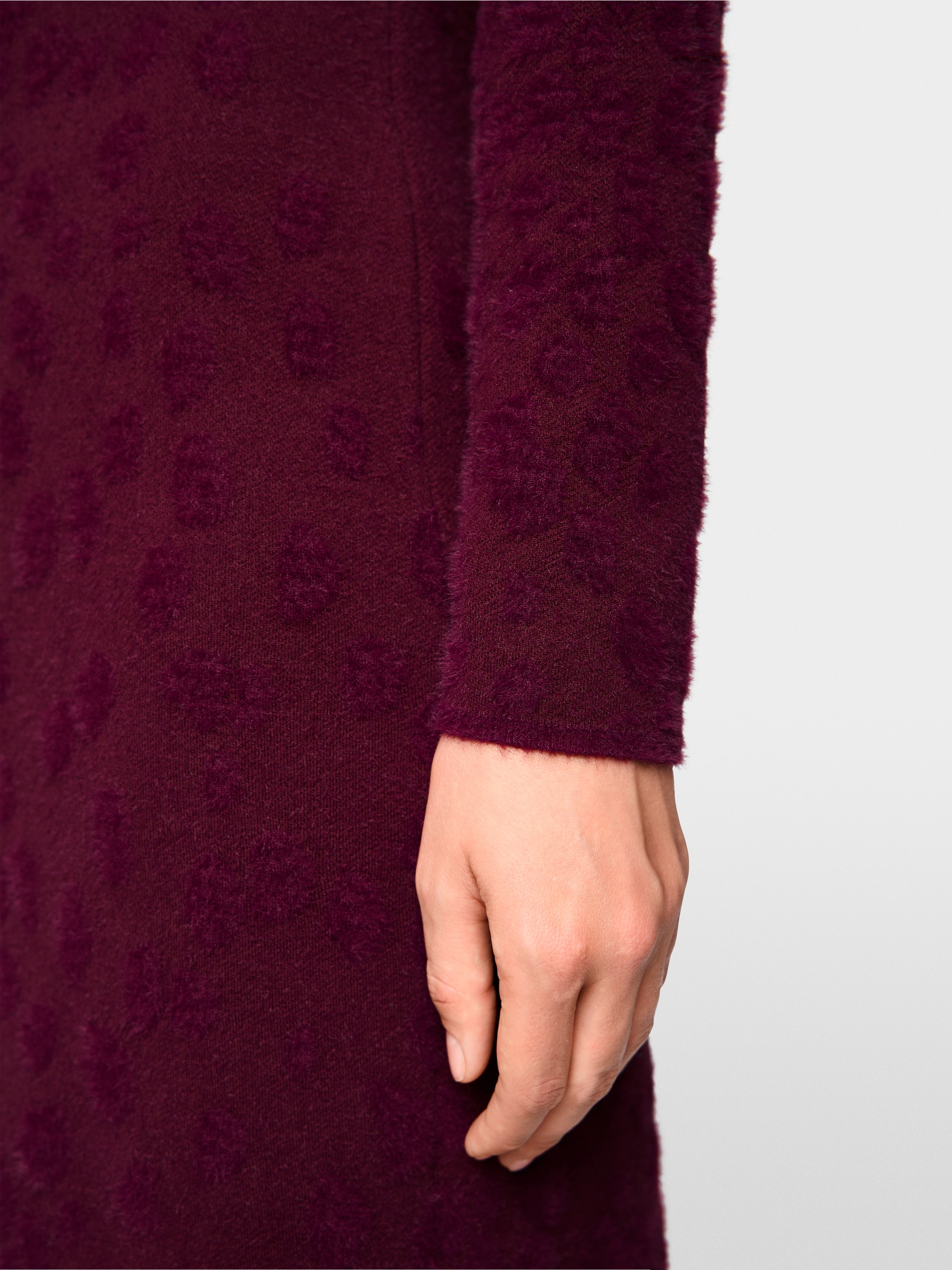 Robe longue à pois, tricotée en Allemagn