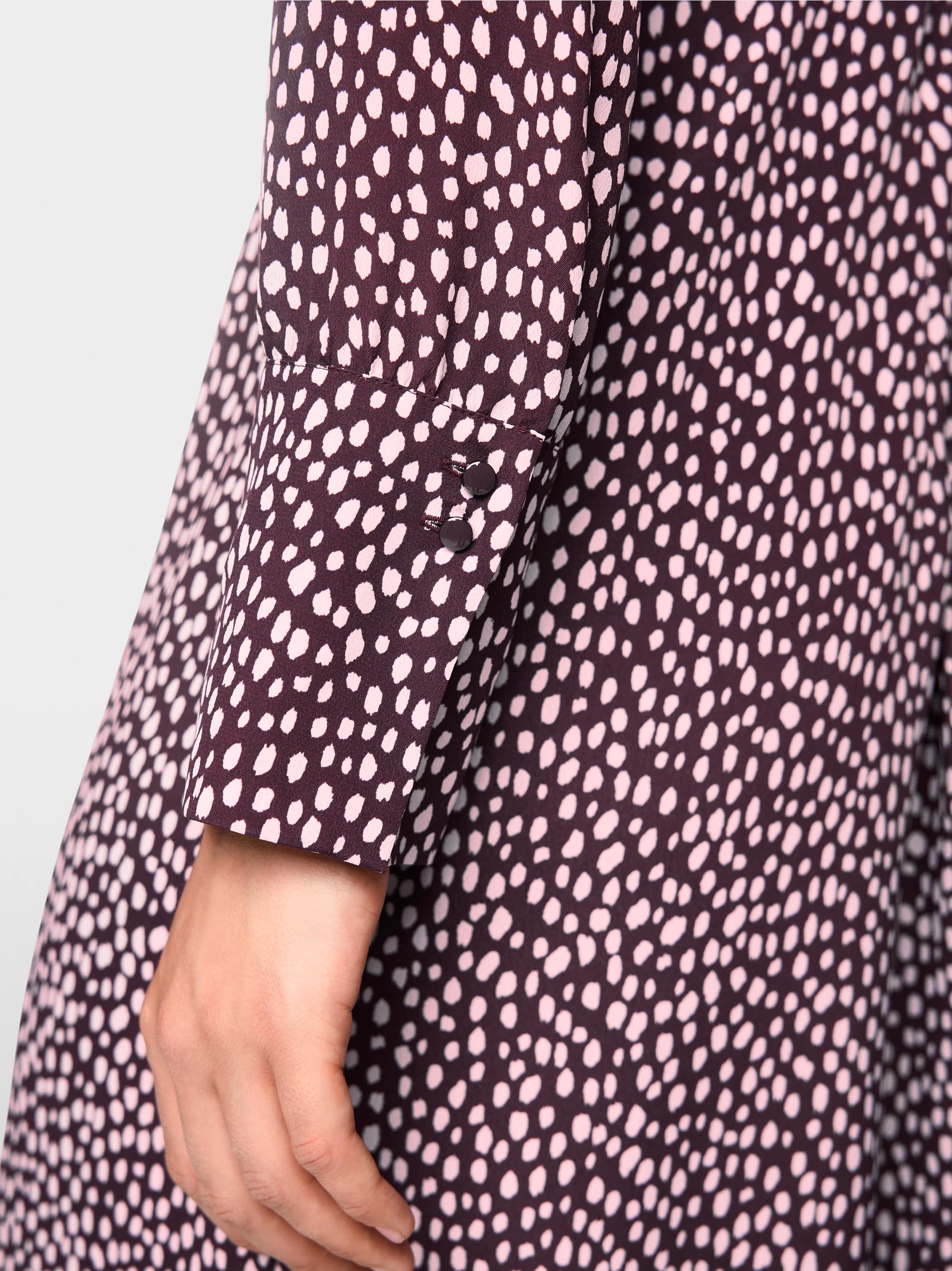 Maxi dress with polka dot print