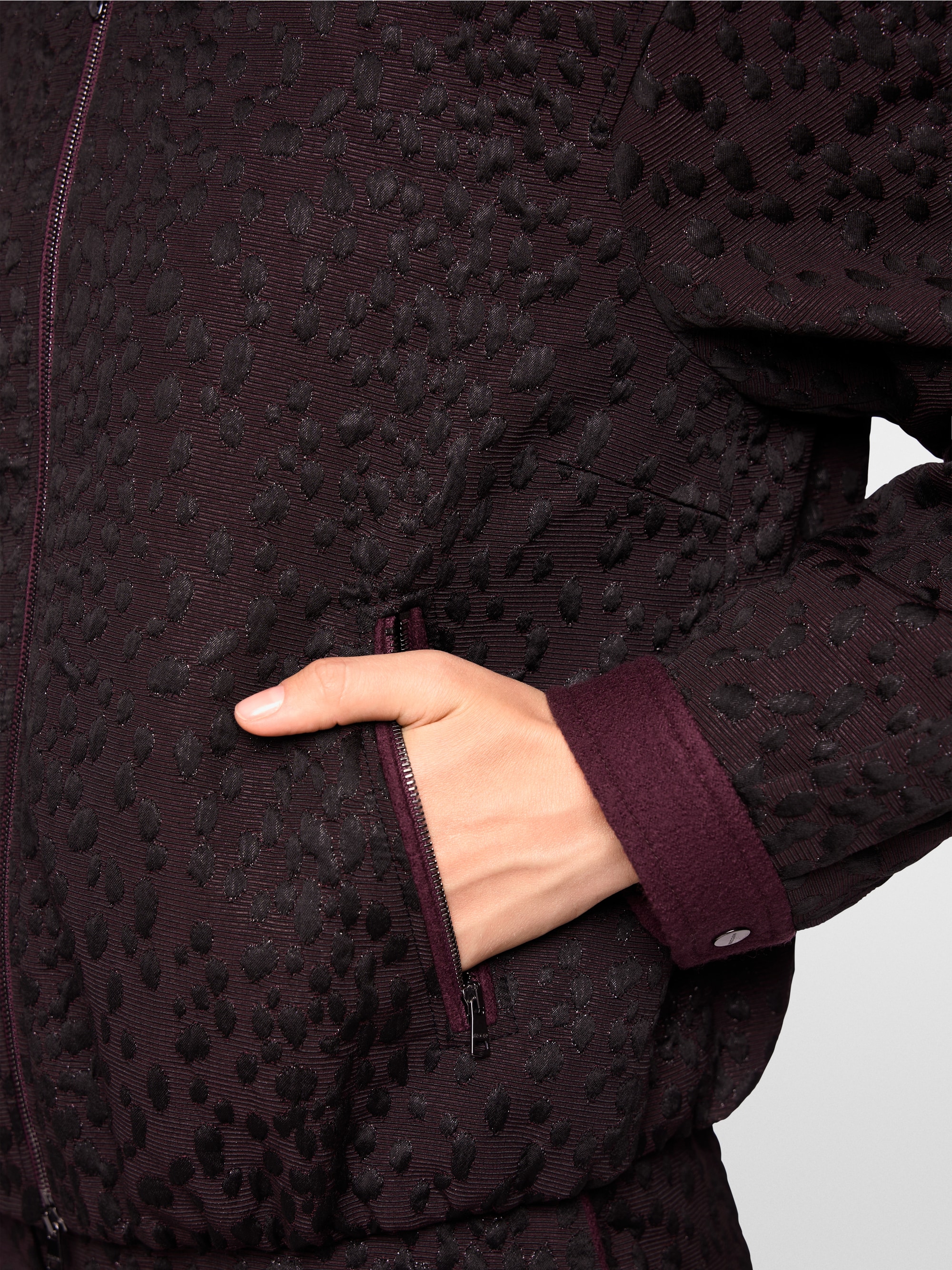 Veste à motif texturé