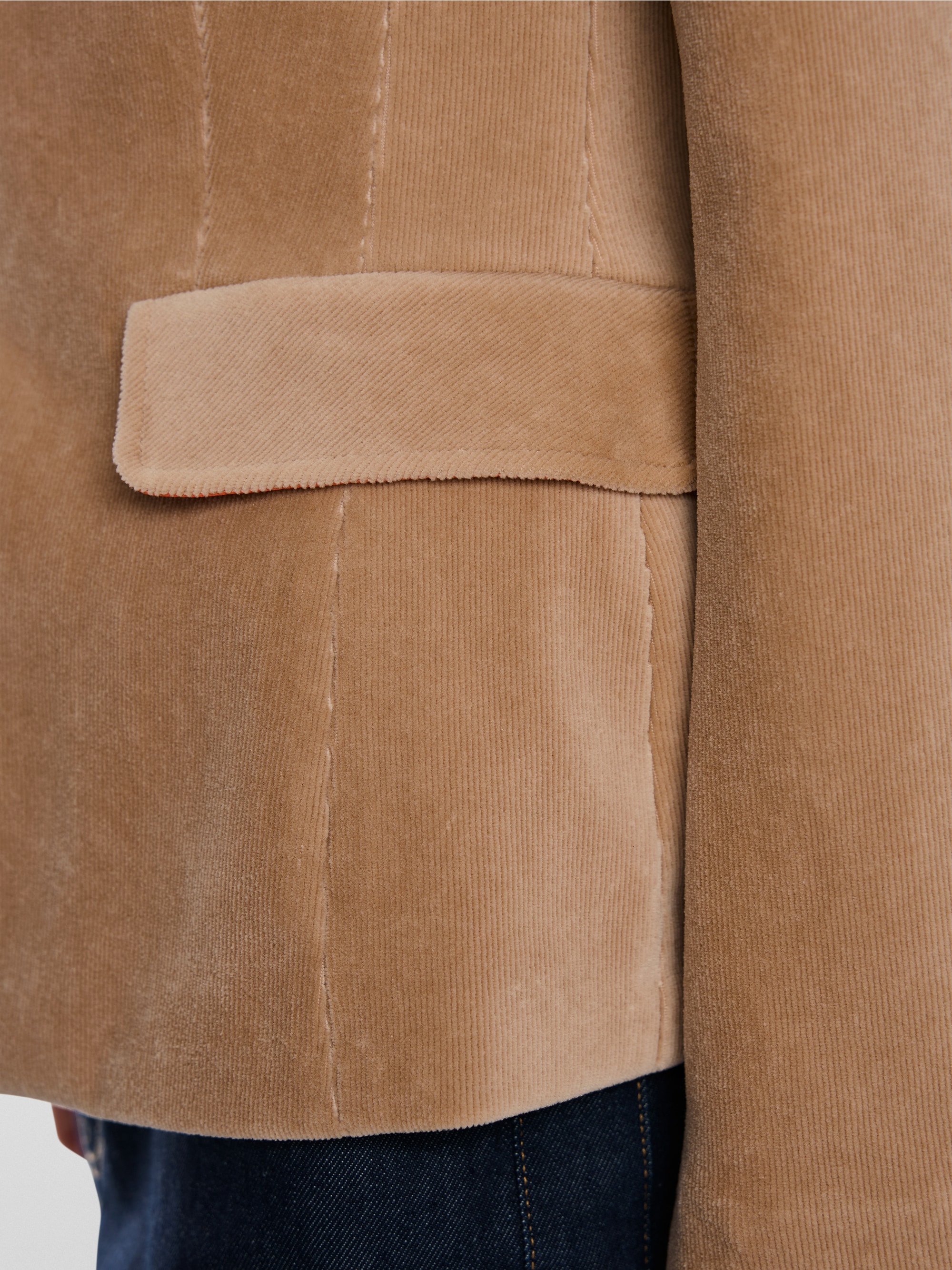 Soft fine corduroy blazer