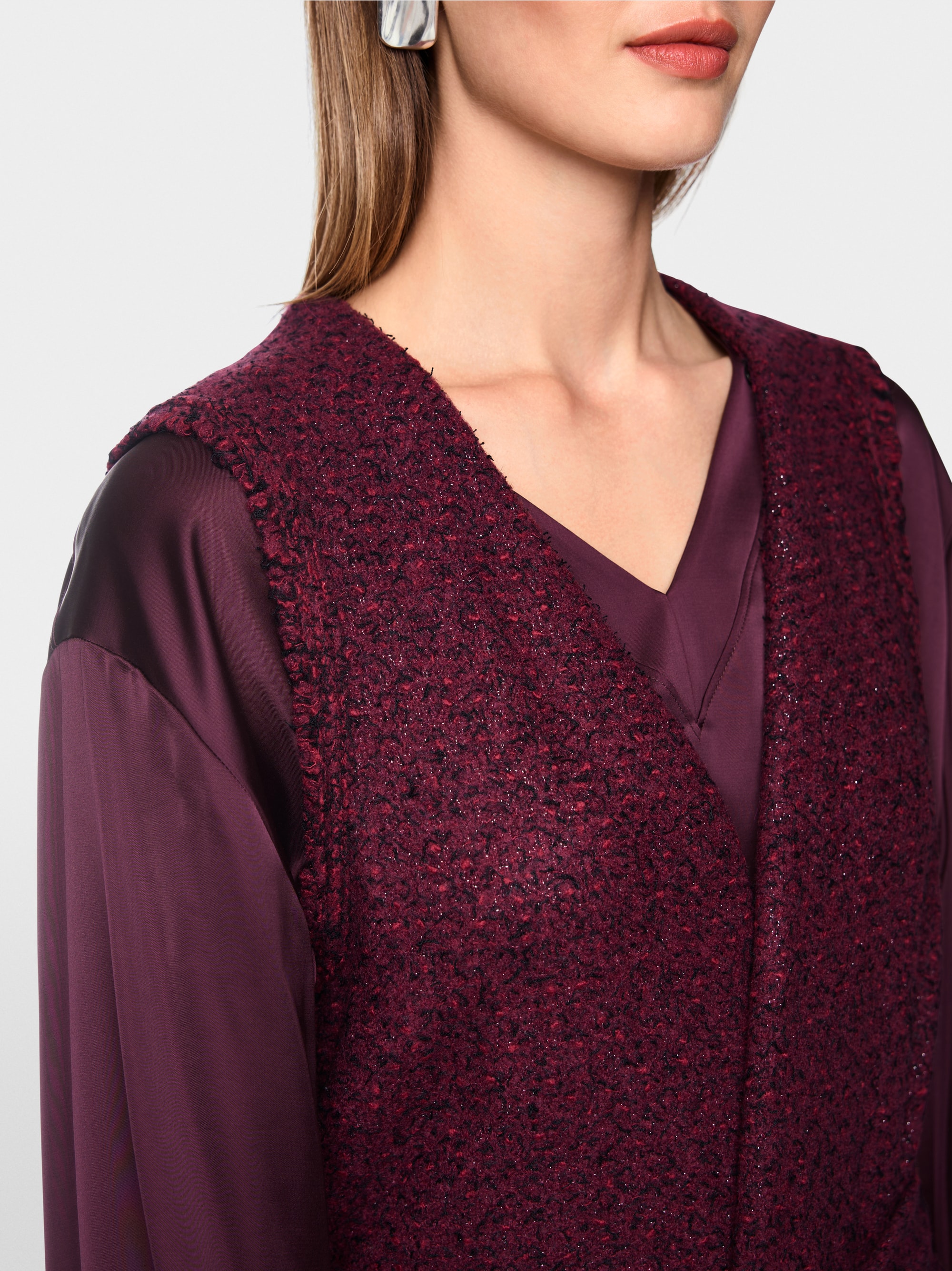 ‘Knitted in Germany’ long waistcoat