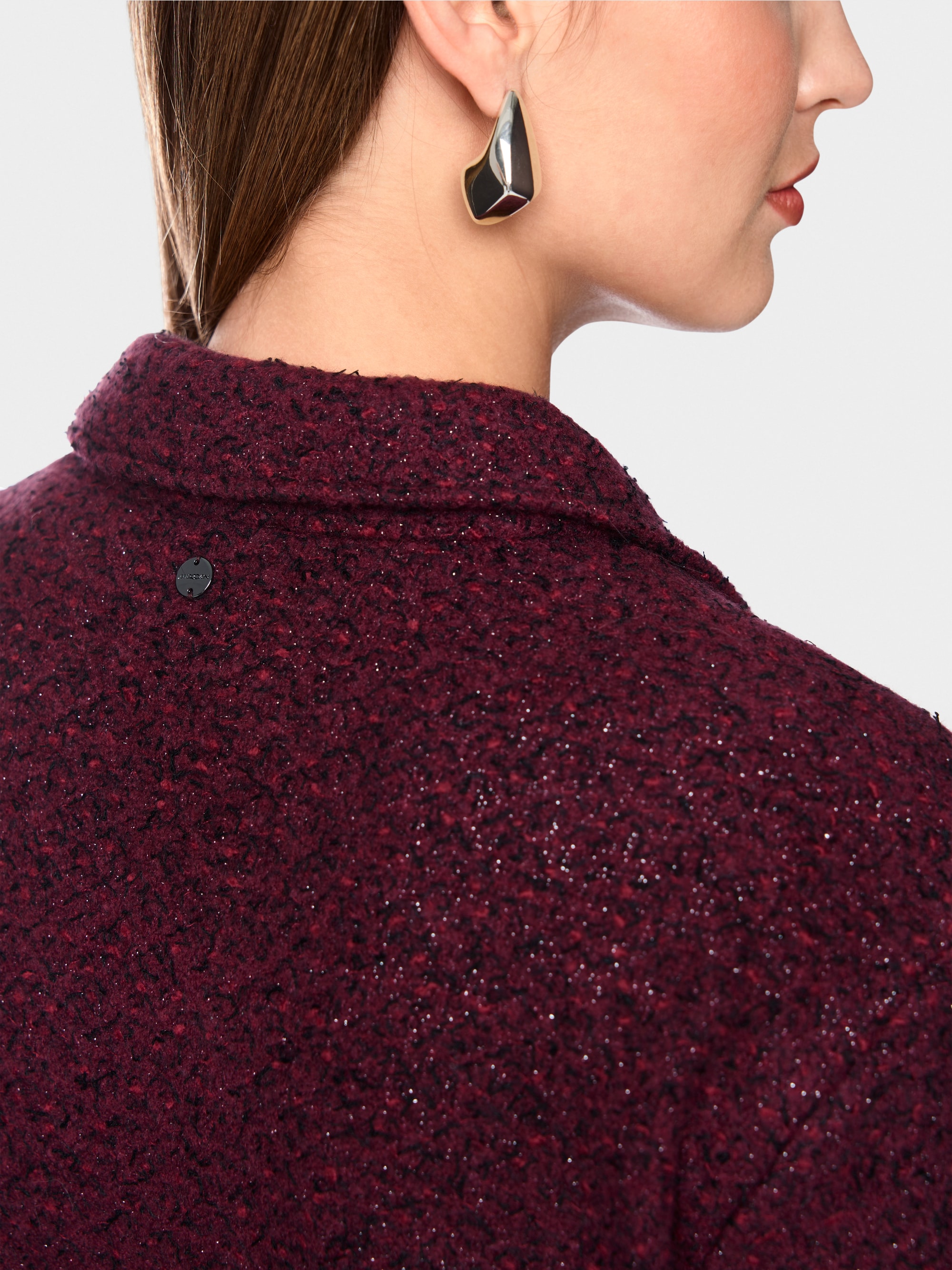 ‘Knitted in Germany’ bouclé cardigan