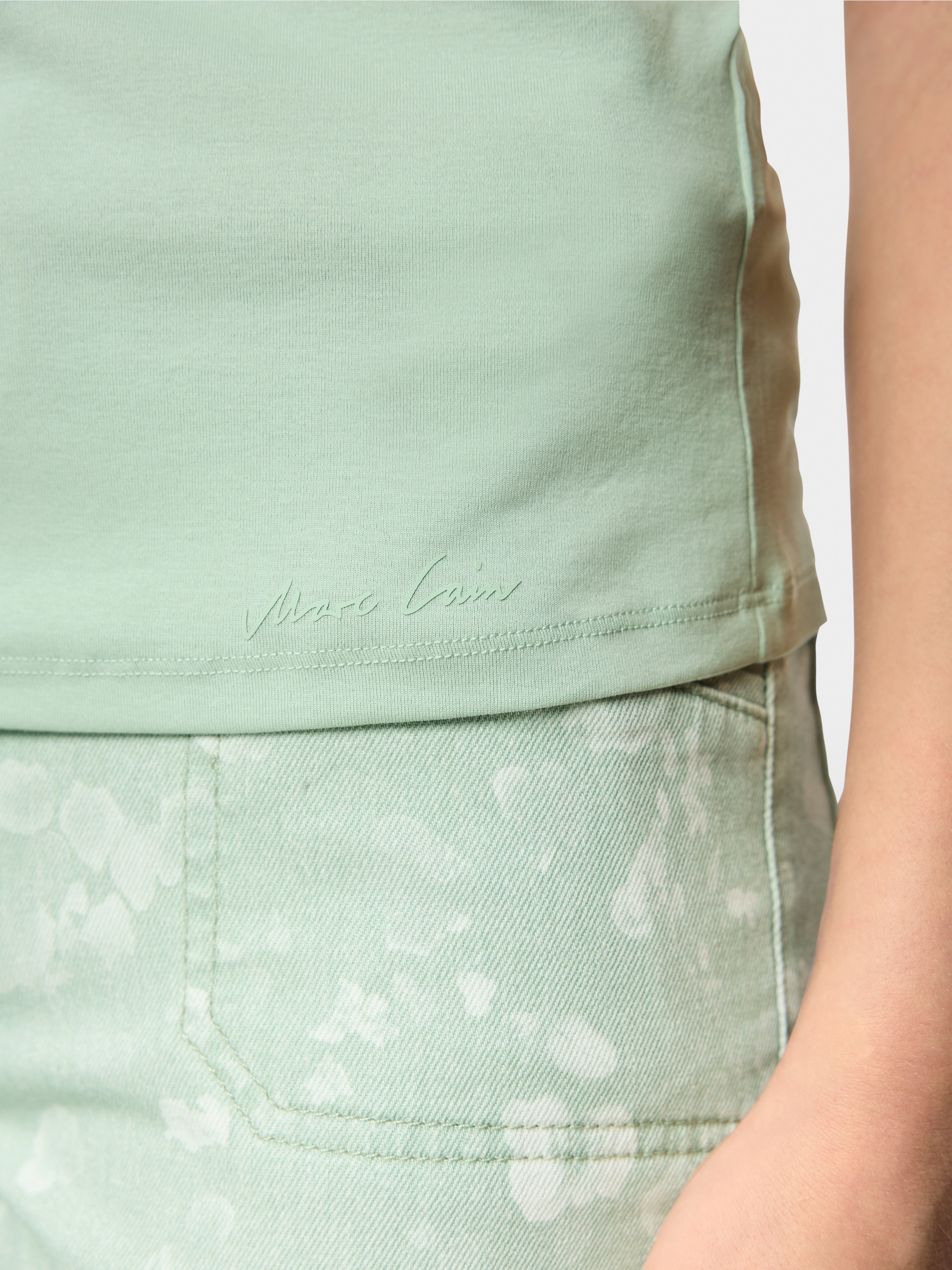 Stretch cotton shirt