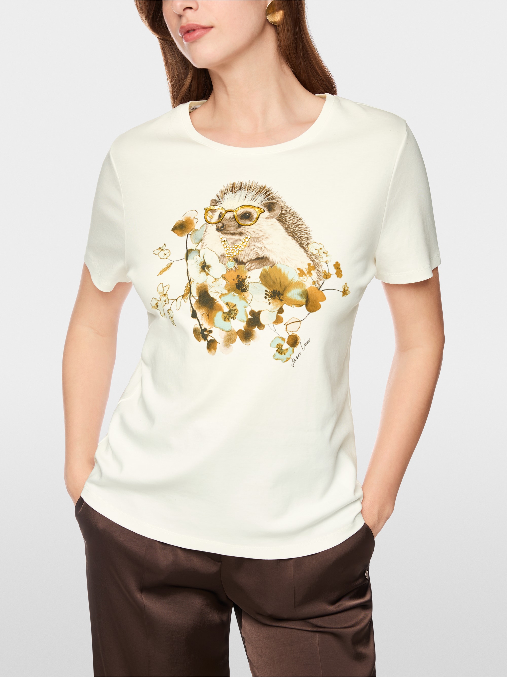 T-shirt hérisson avec strass