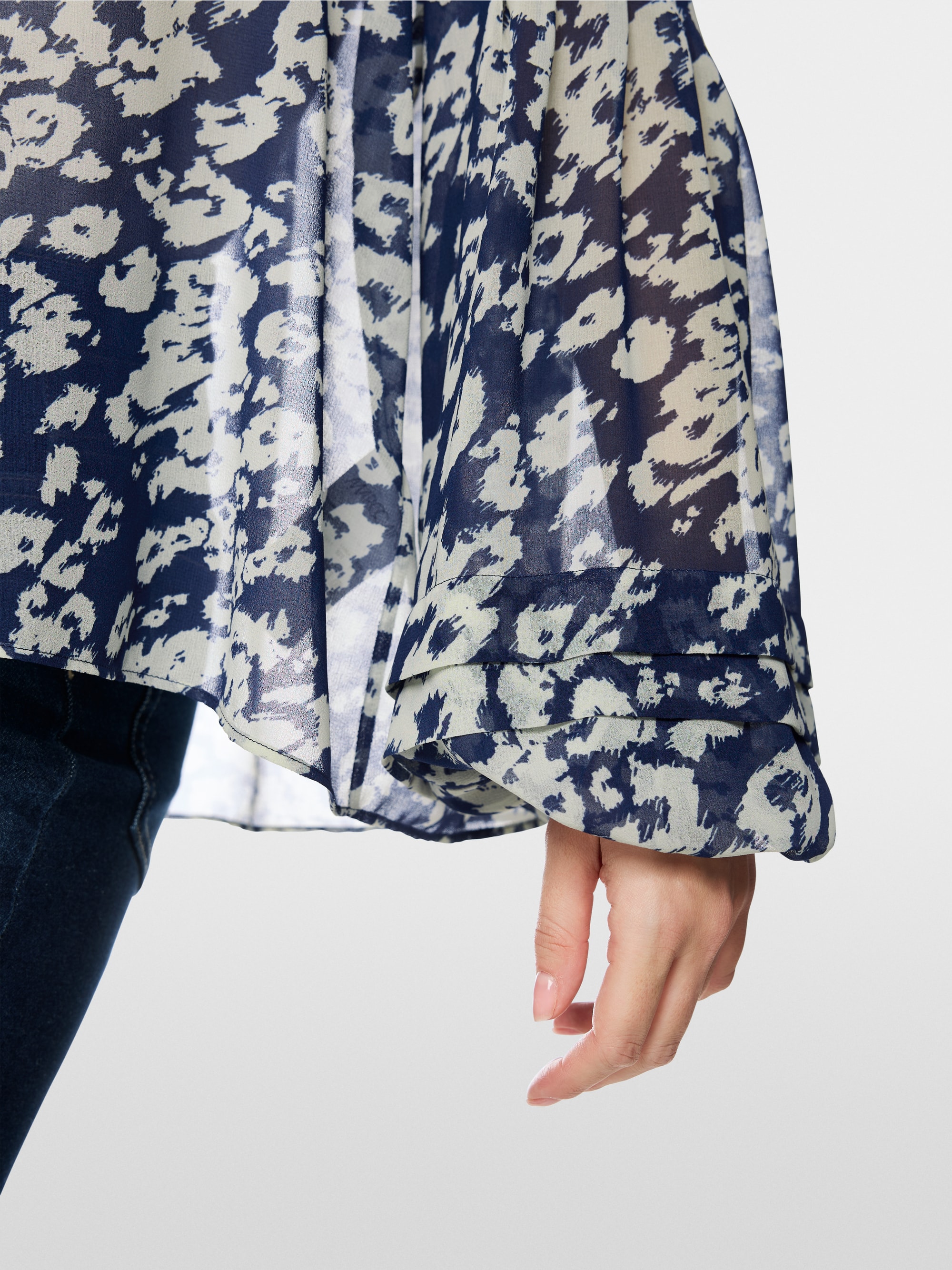 Blouse ample à imprimé animalier