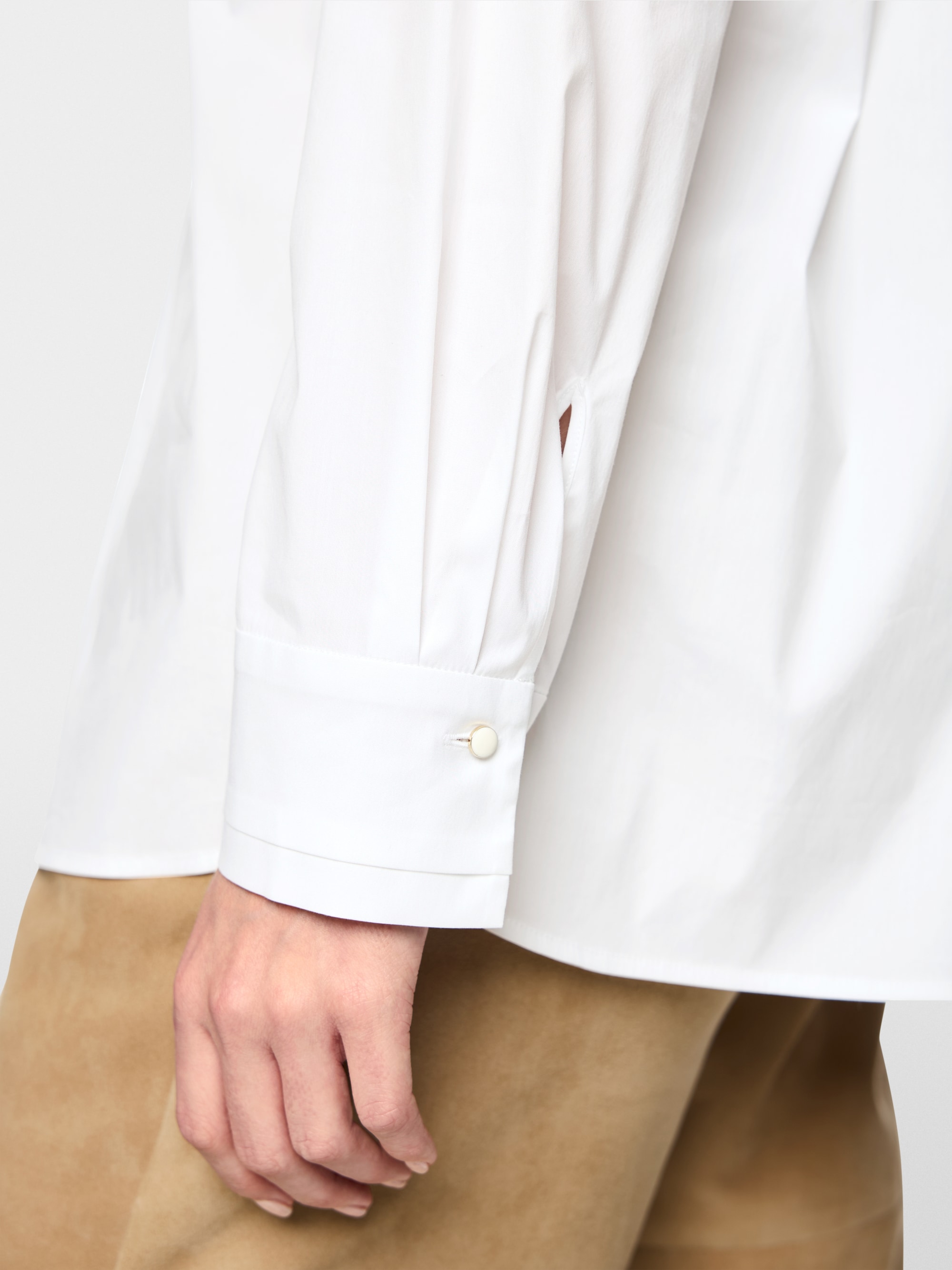 Blouse in lightweight stretch cotton