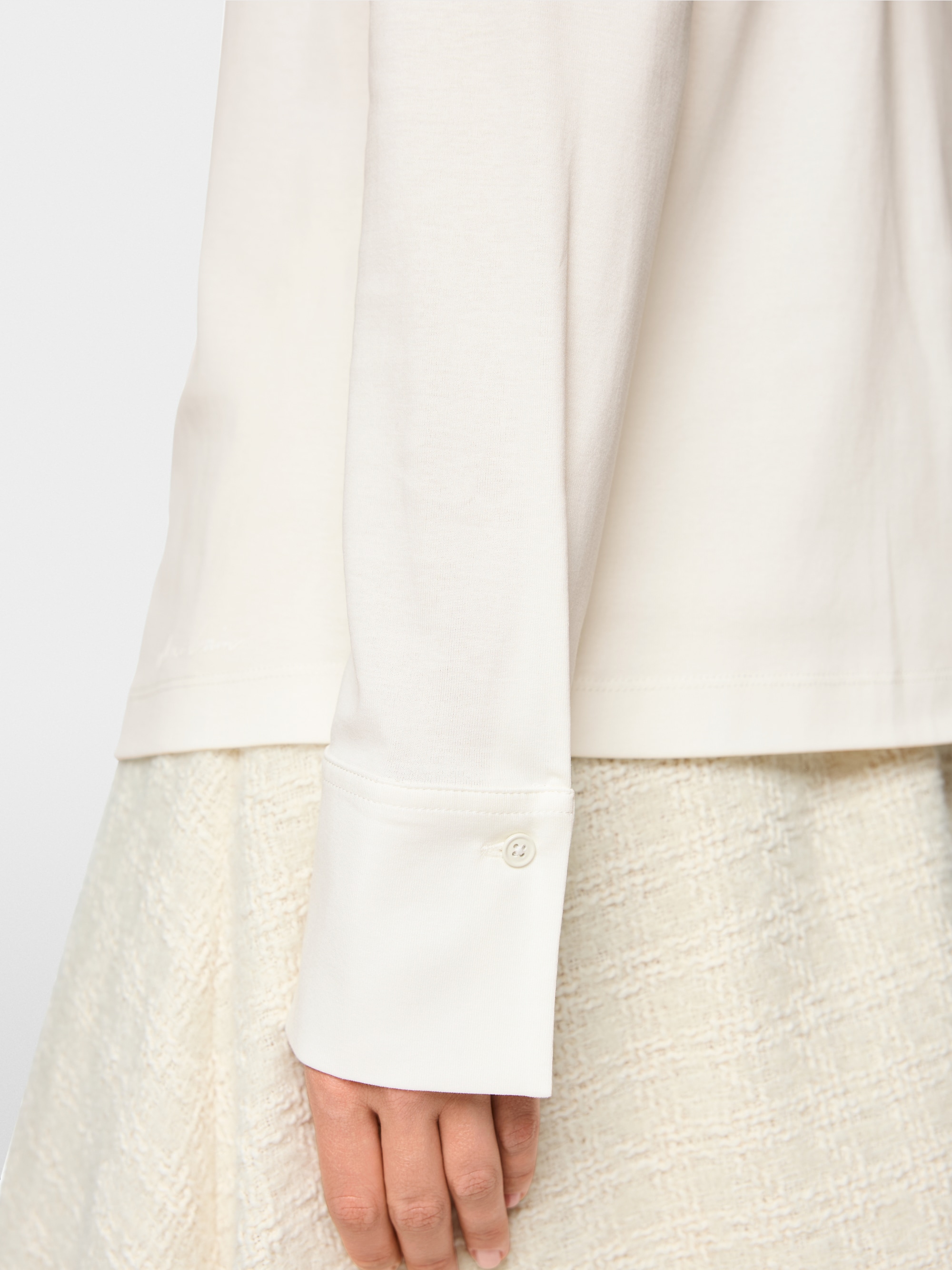 Stretch cotton shirt blouse