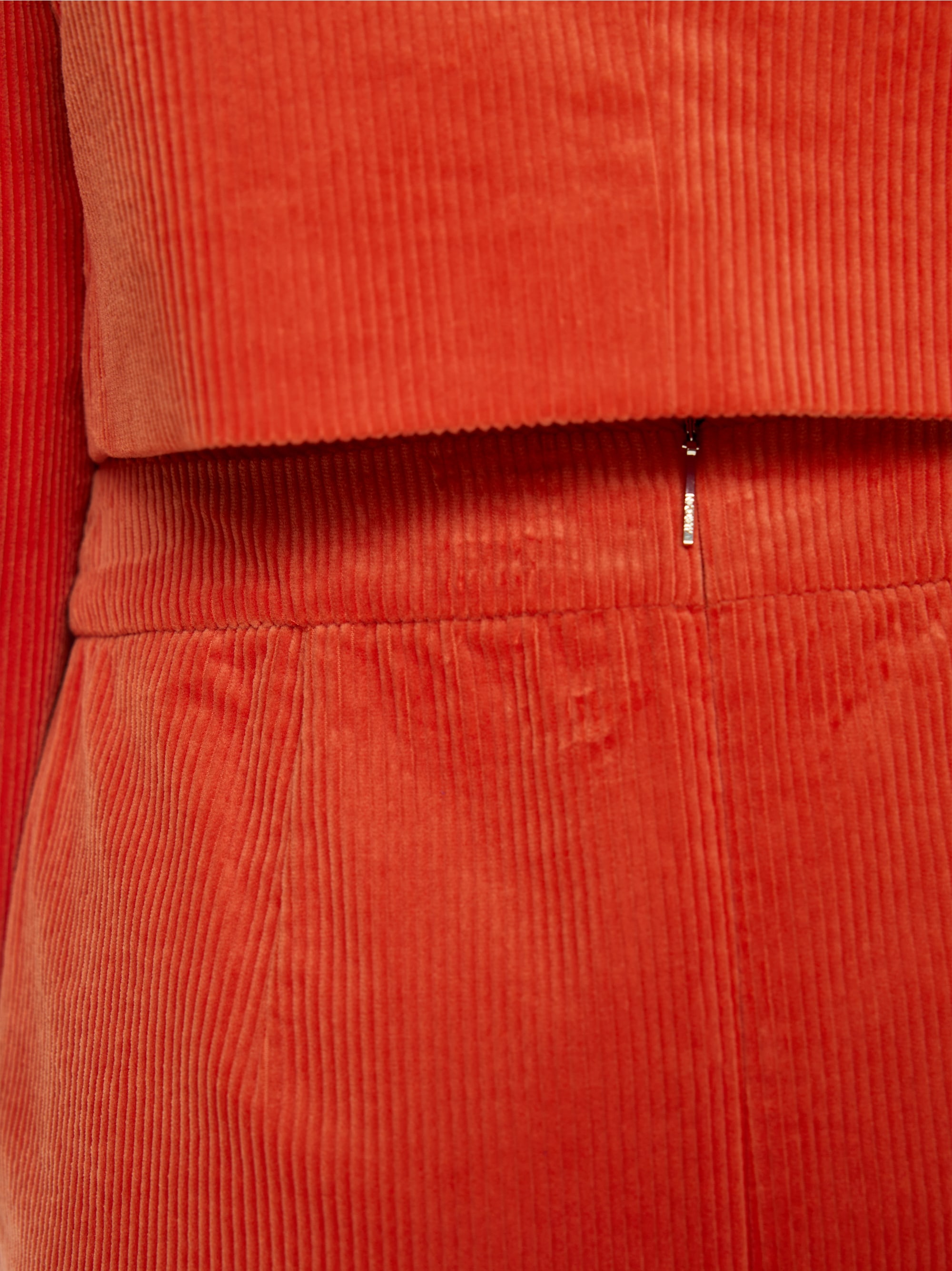 Cotton corduroy mini skirt