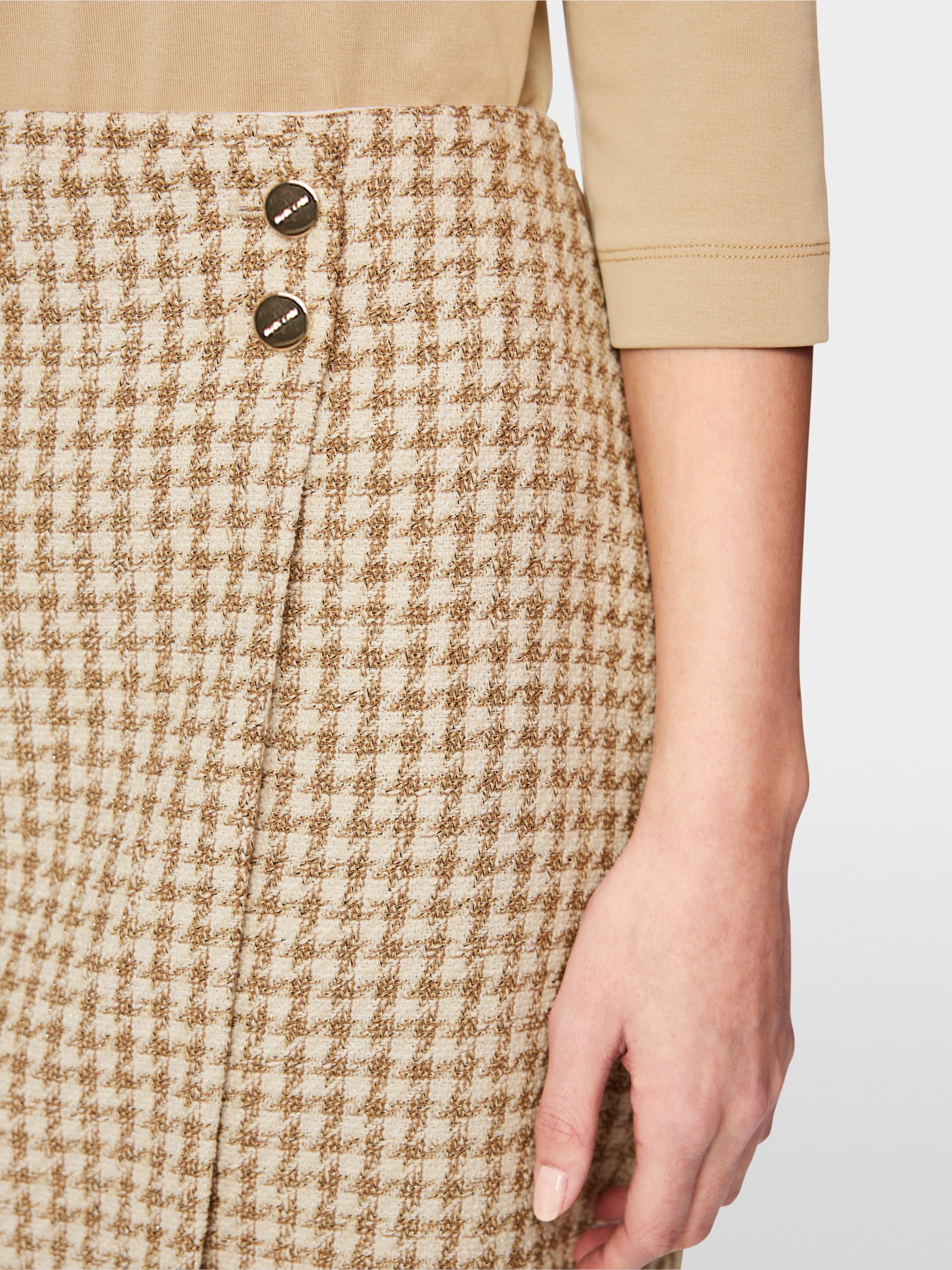 Houndstooth mini skirt