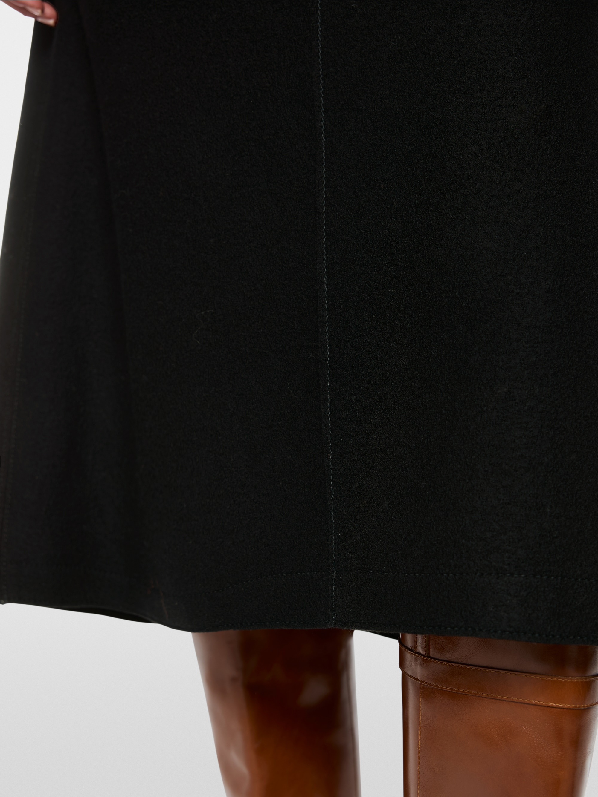 ‘Knitted in Germany’ boiled wool skirt