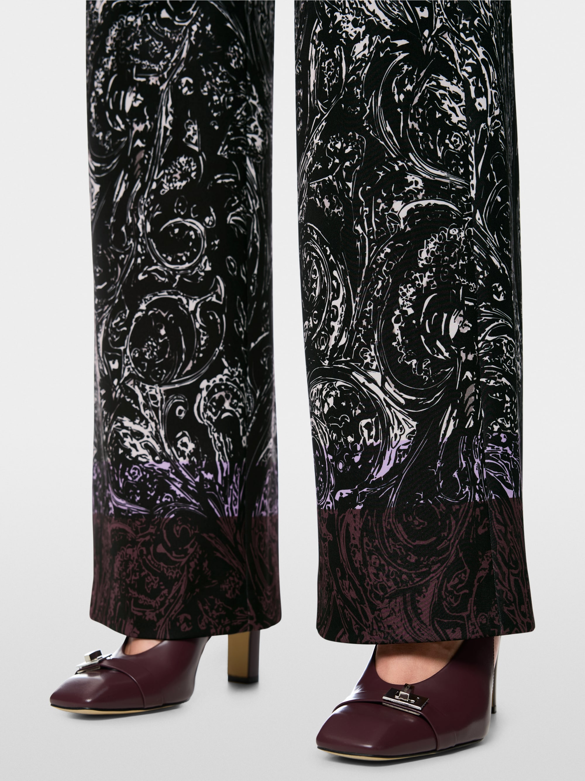 WINDER all-over print wide fit trousers