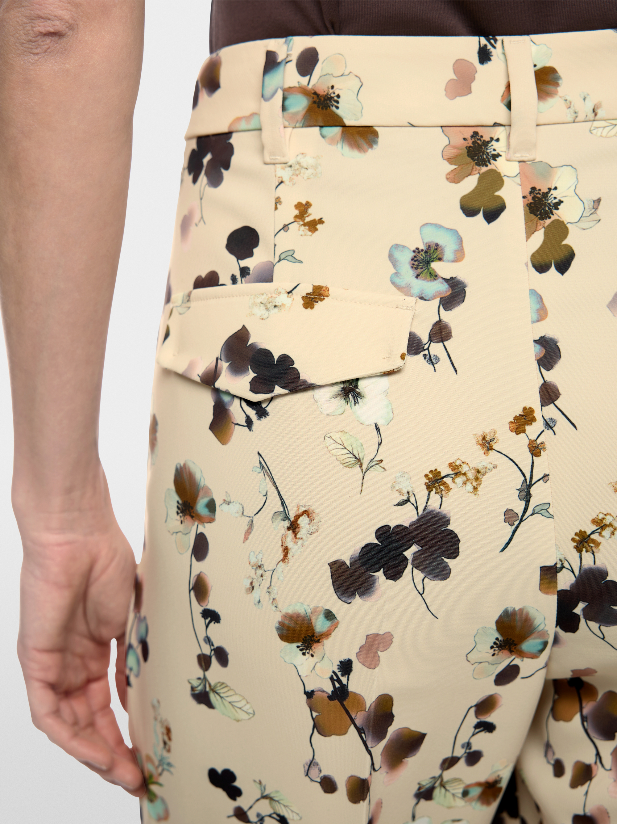 Faqus floral print trousers