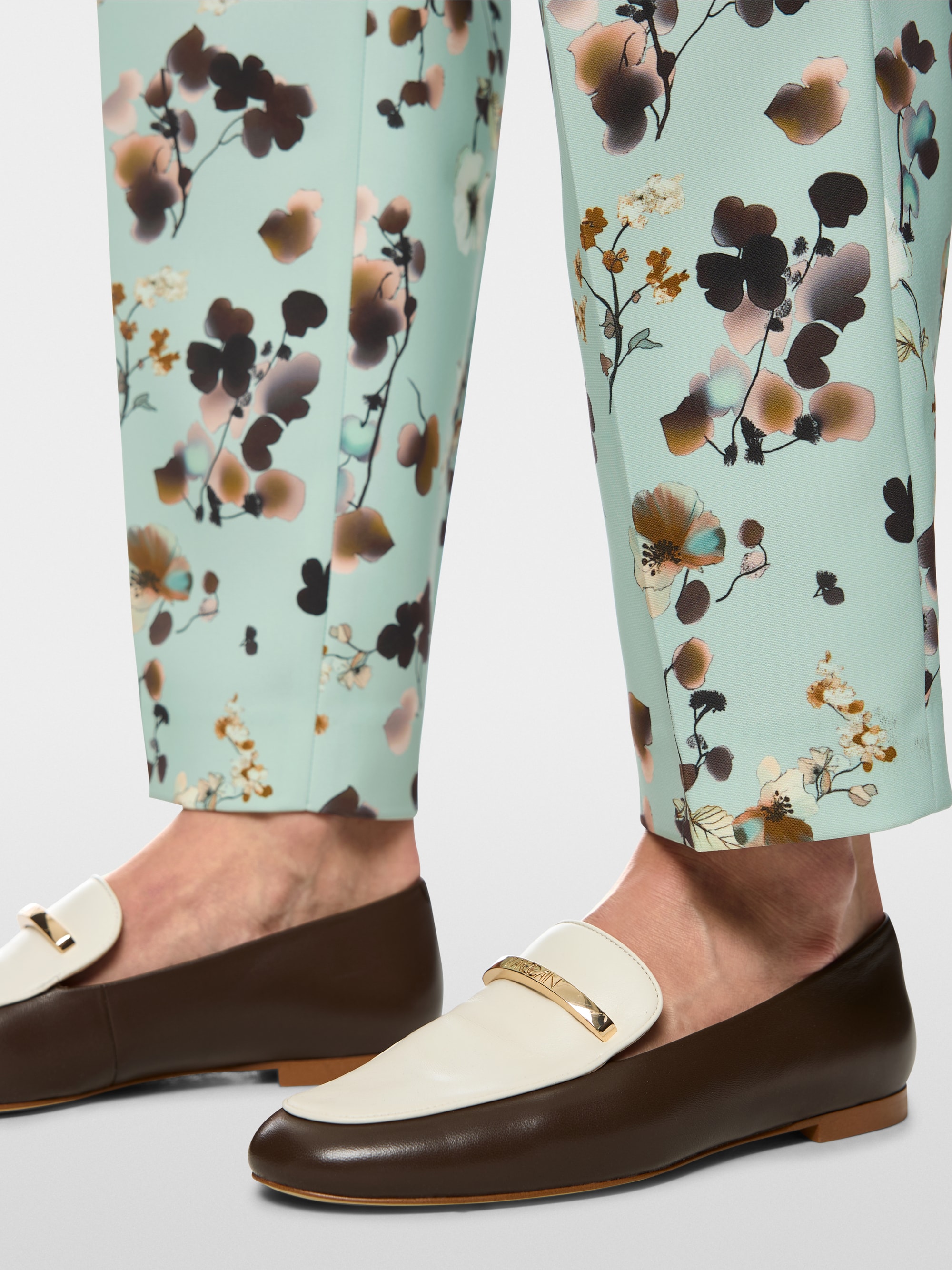 Faqus floral print trousers