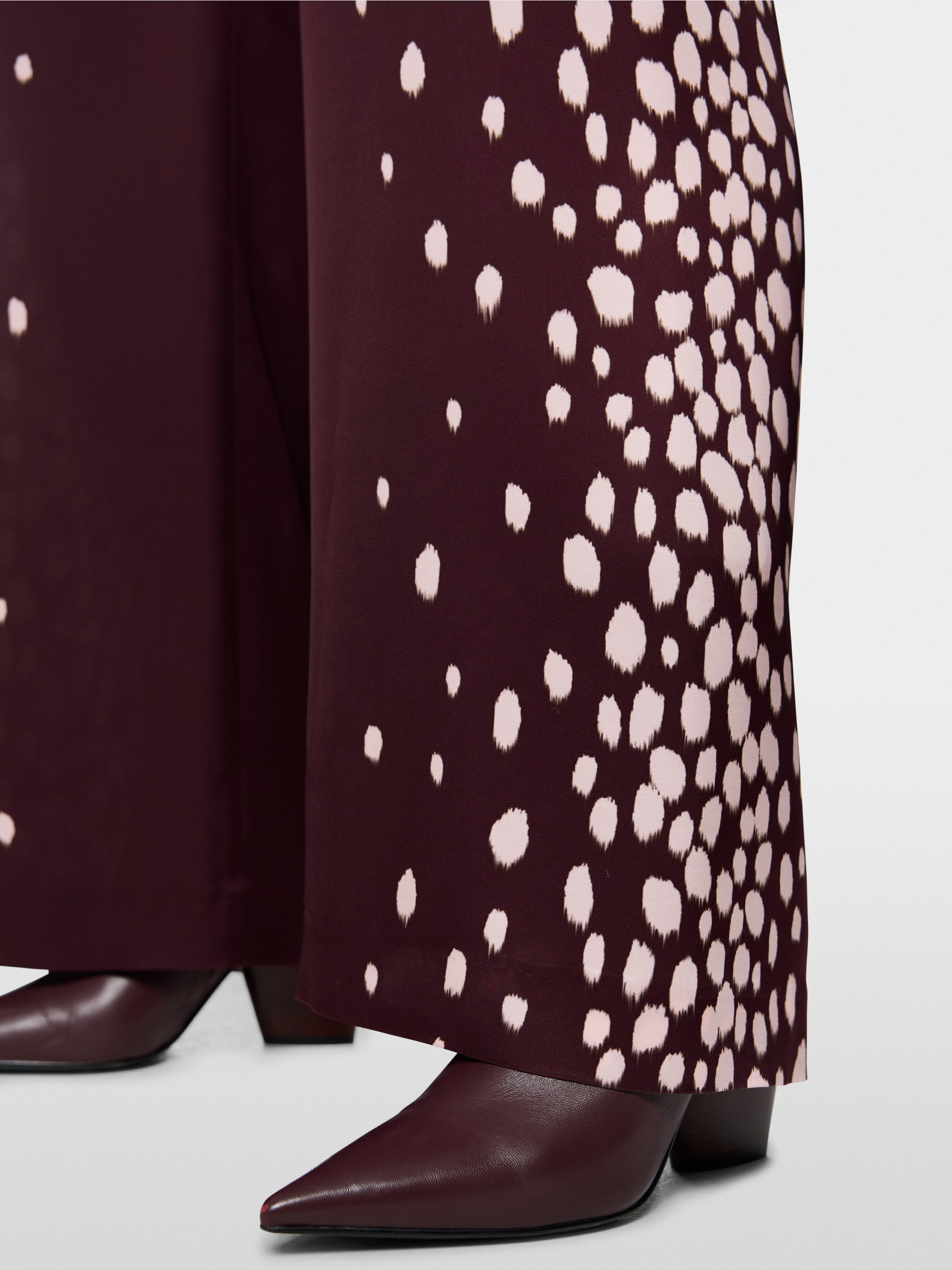 WARRI flowing trousers with polka dots