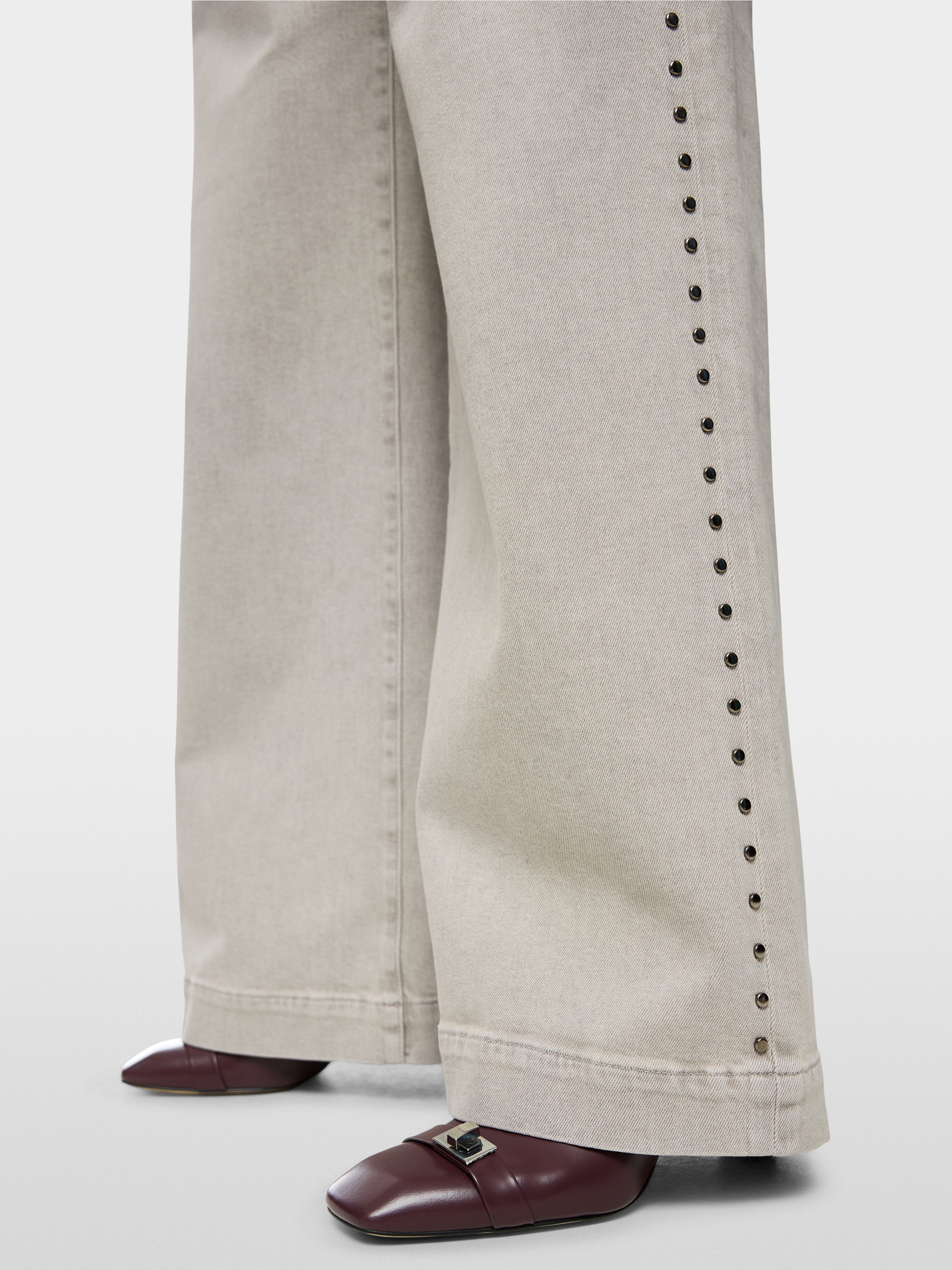 WARRI wide jeans with stud detailing
