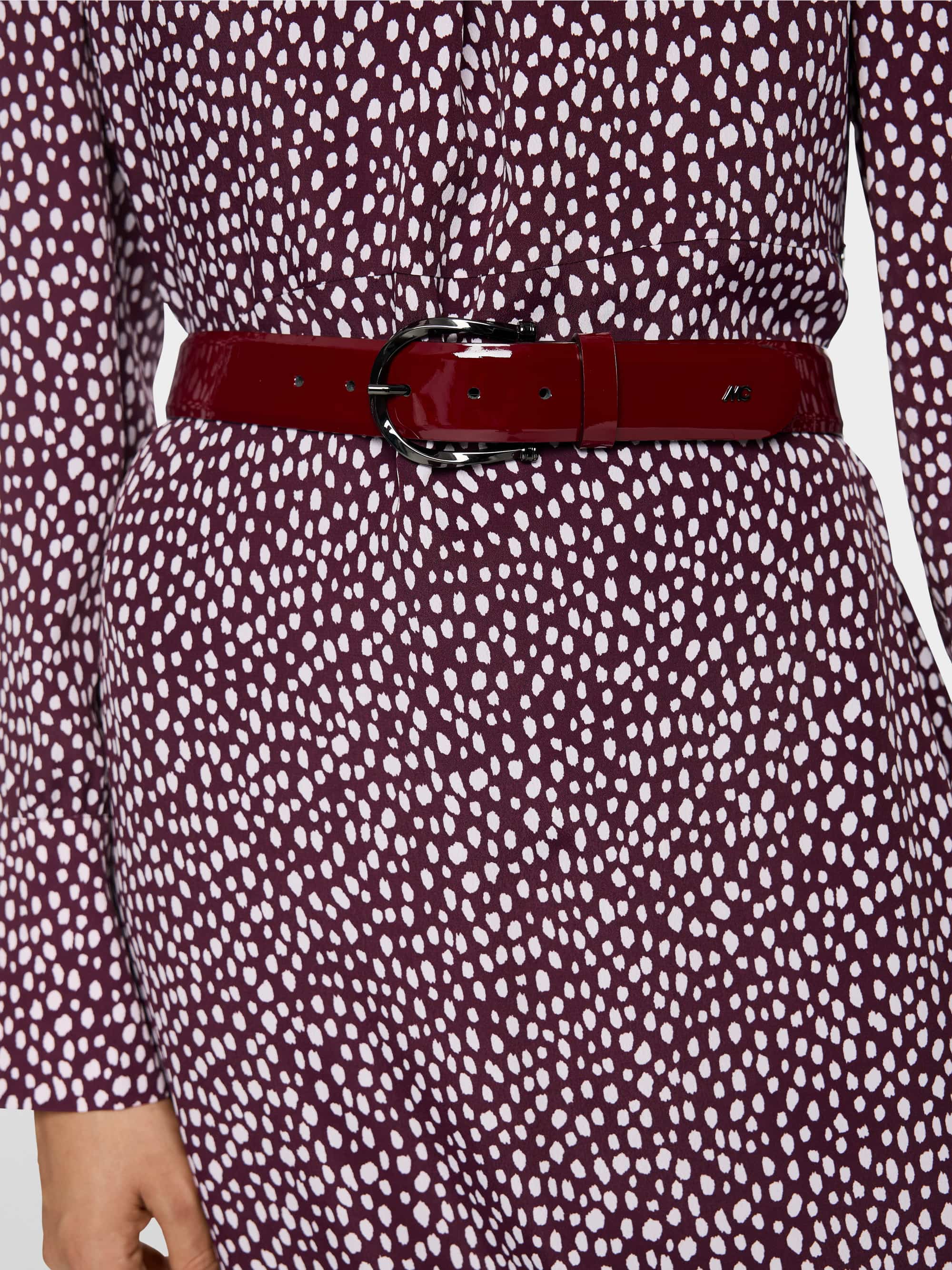 Ceinture en cuir verni