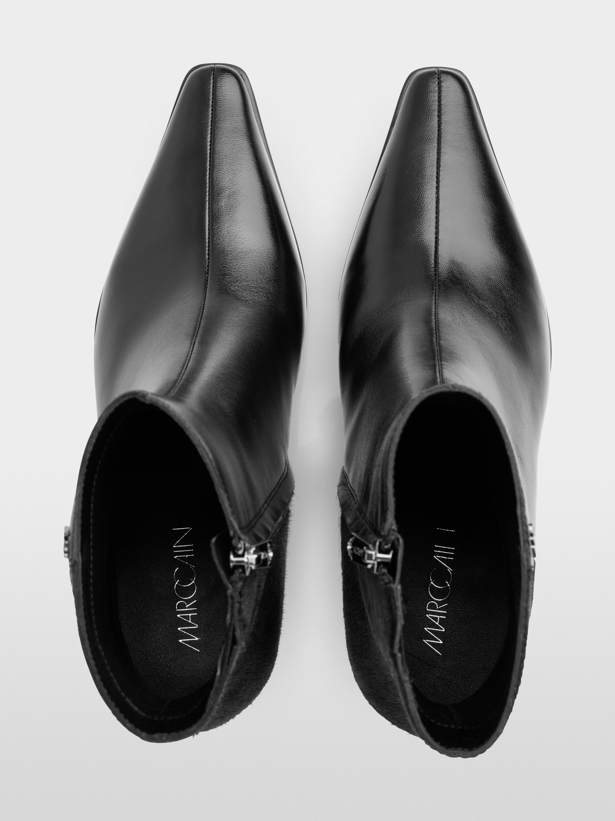 Leather ankle boots