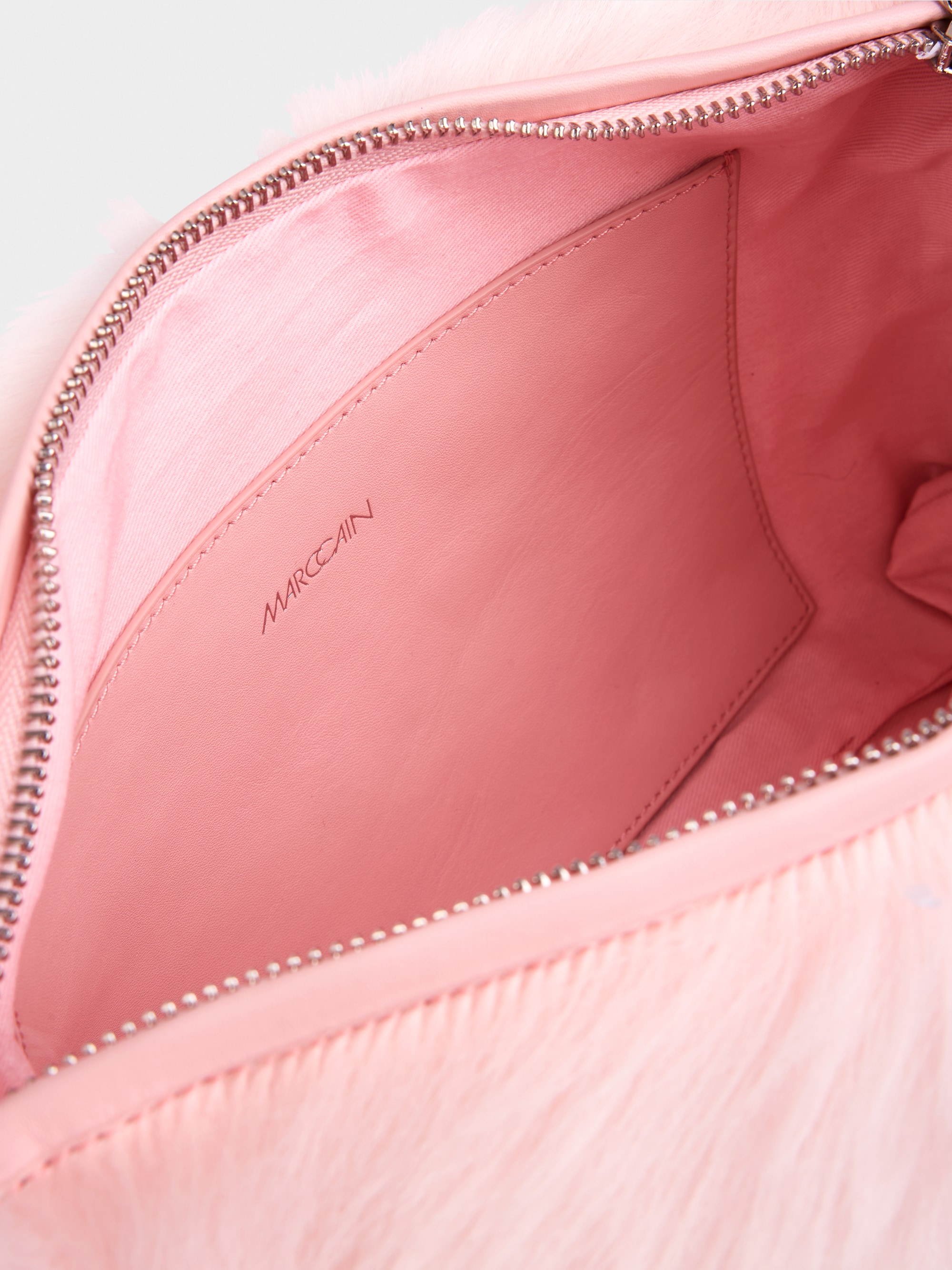 Shearling shoulder bag