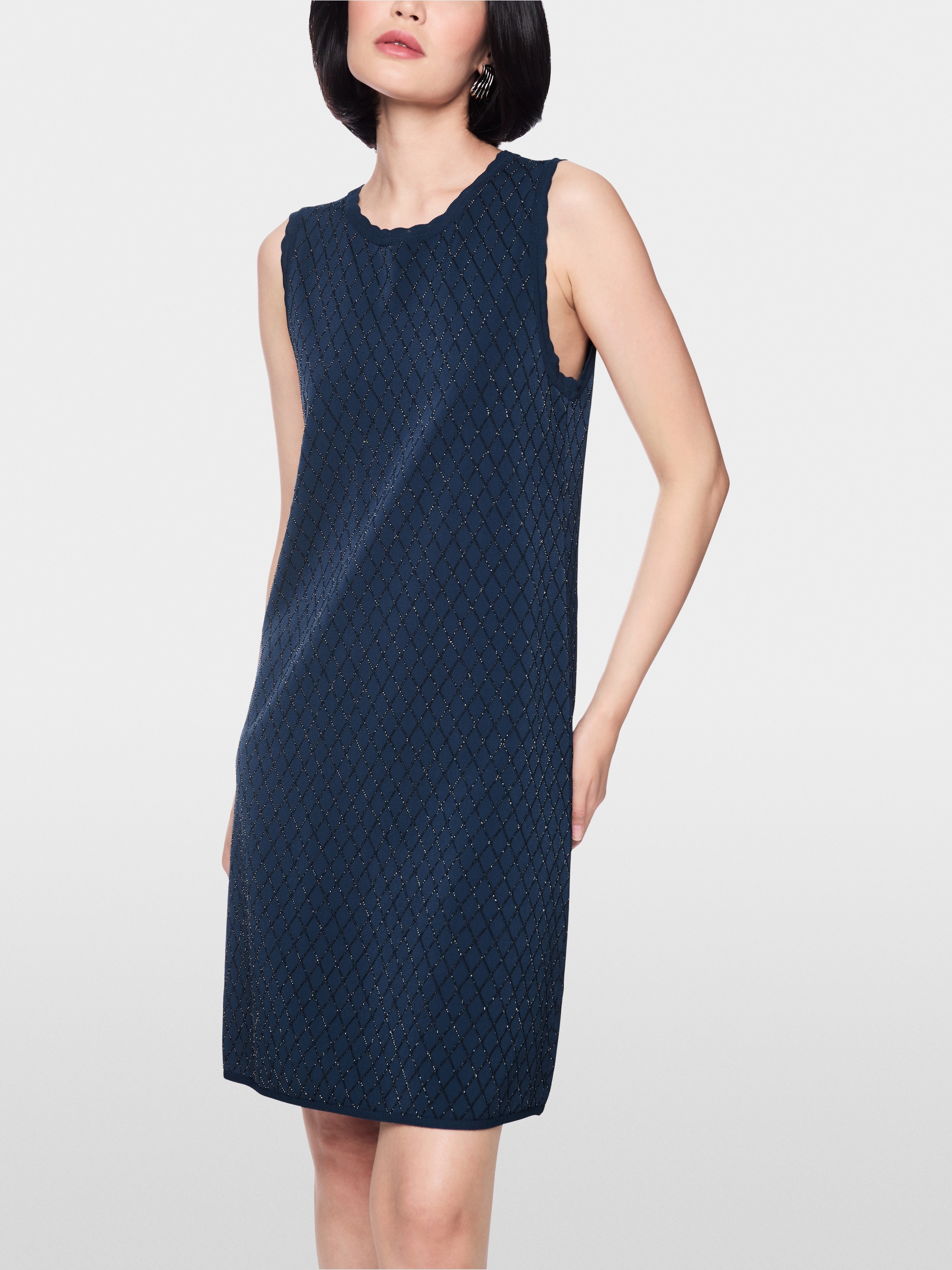 ‘Knitted in Germany’ dress with lurex