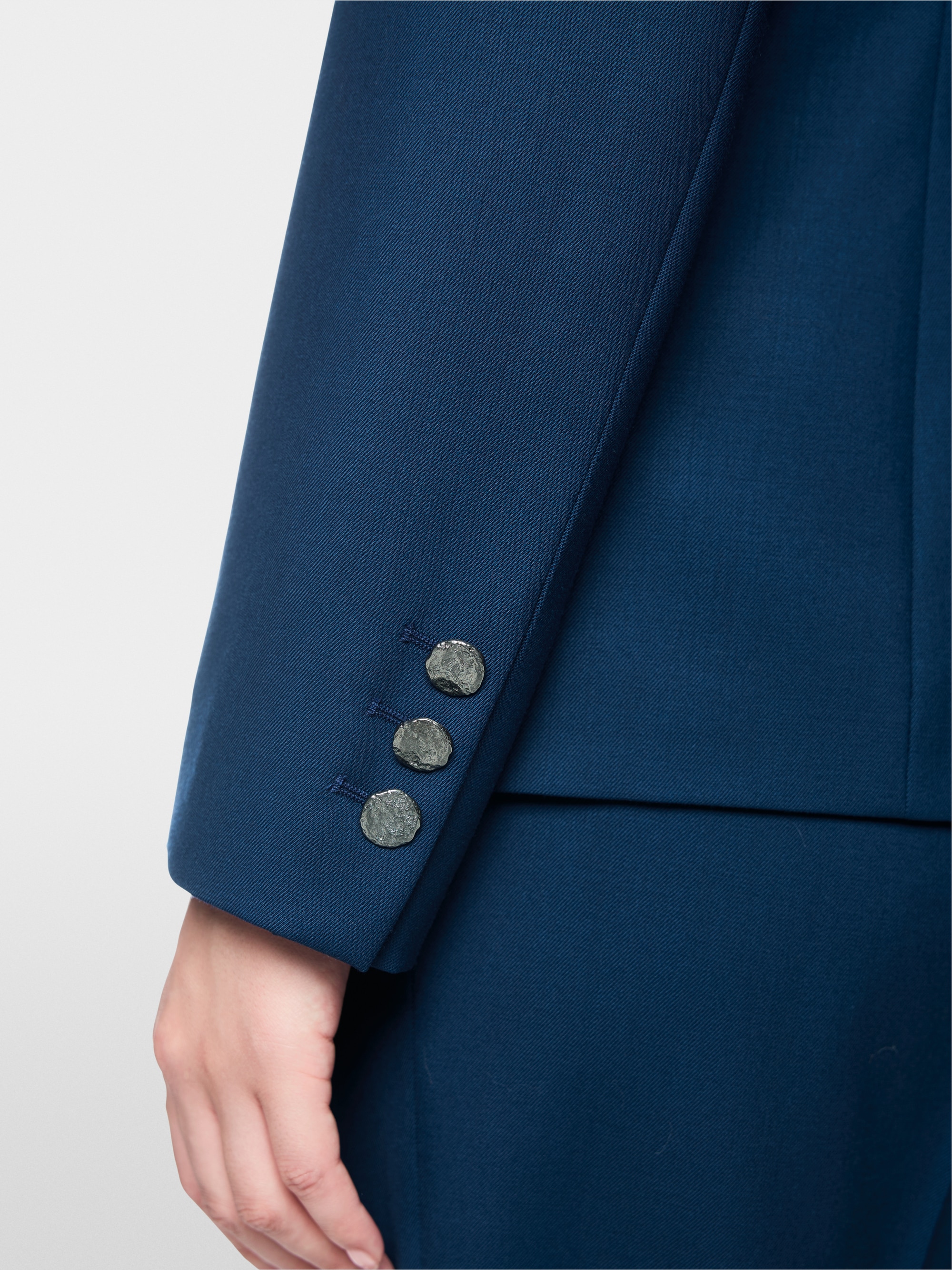 Double-breasted new wool blazer