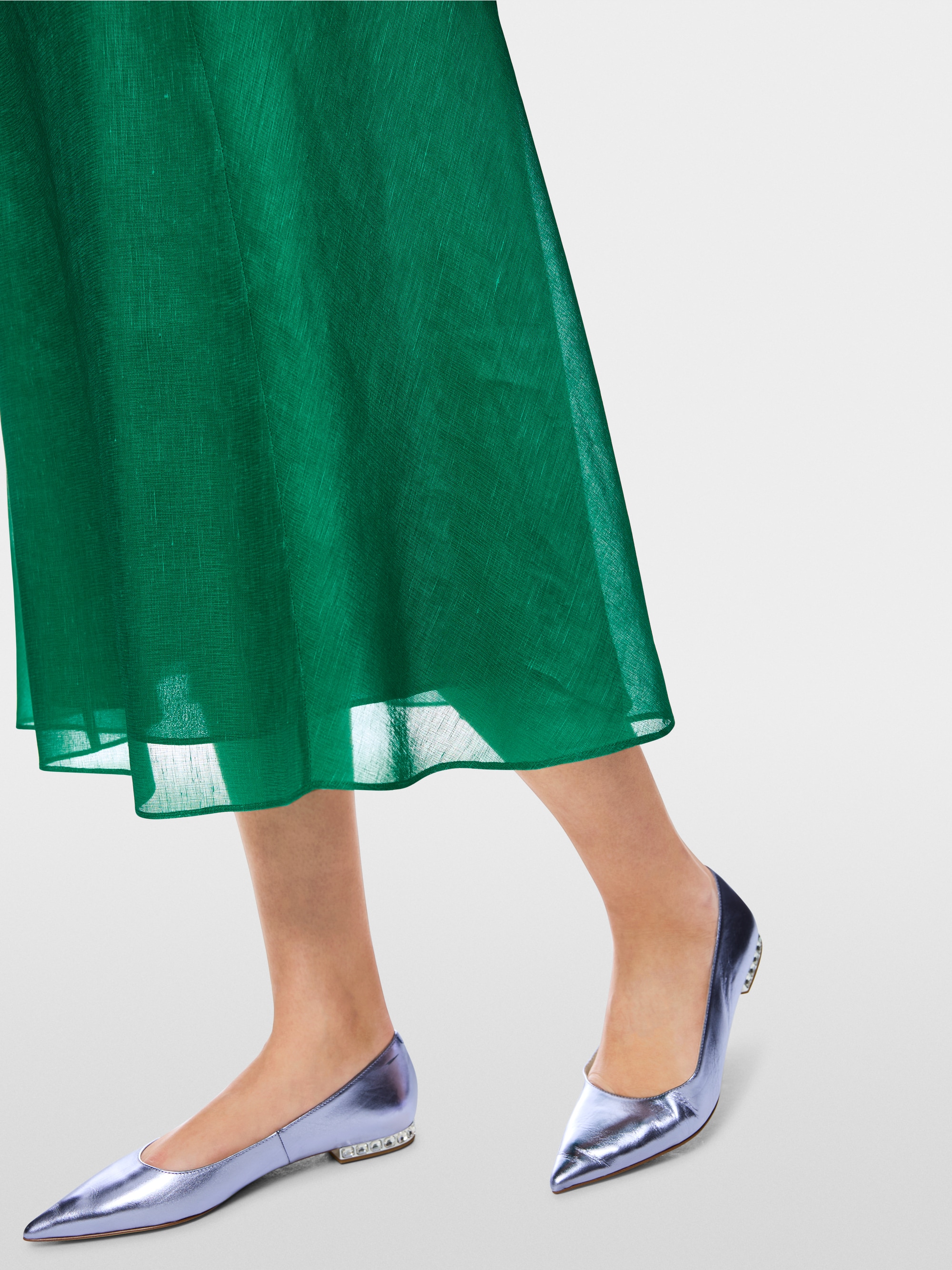 Midi skirt with floral print
