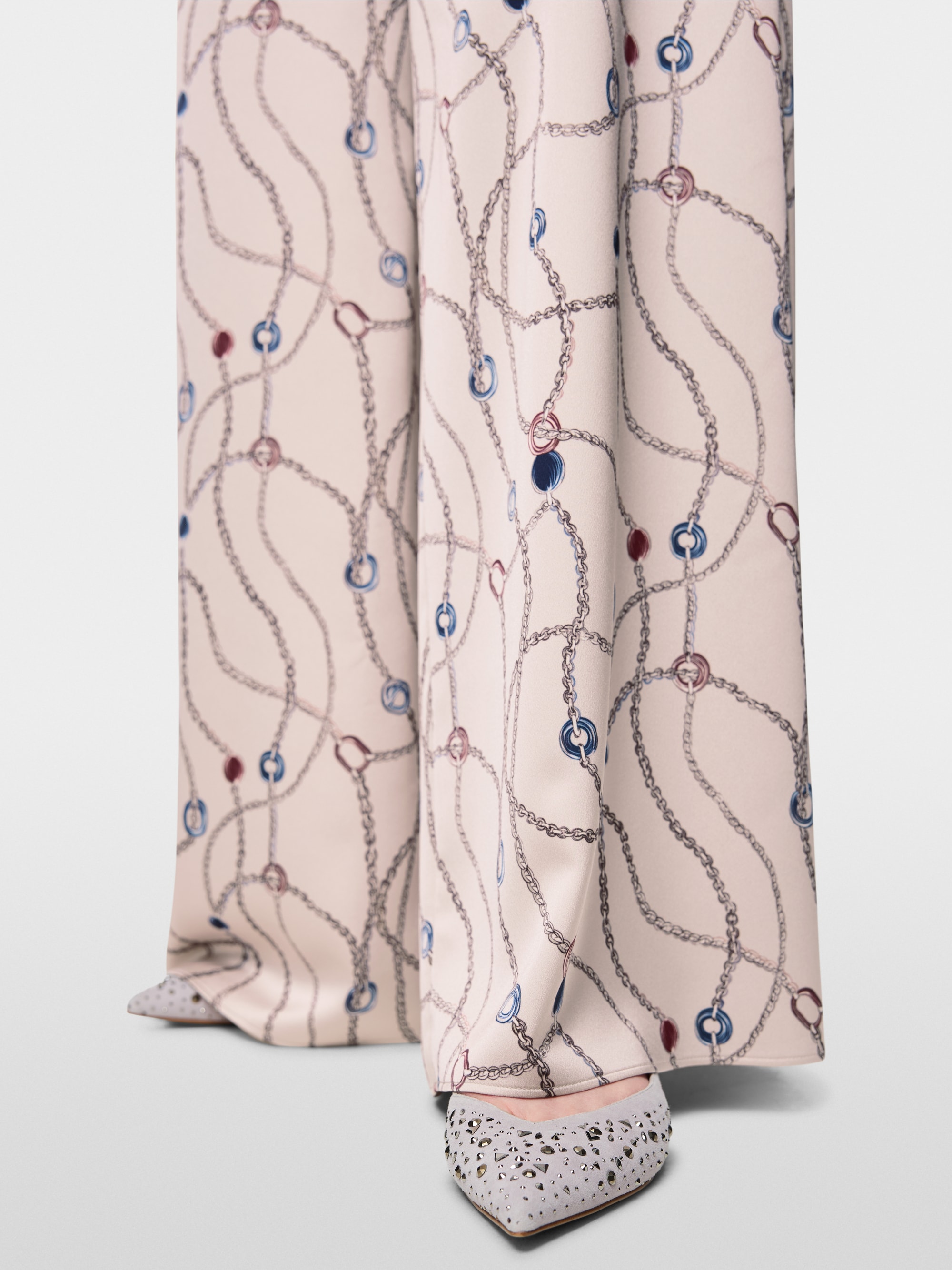 WAUKEE trousers with chain print