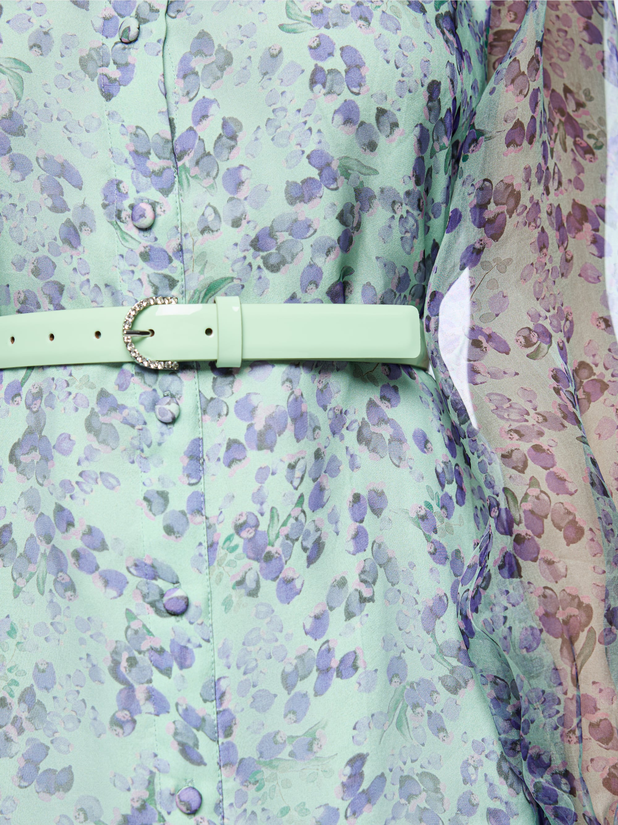 Narrow leather hip belt