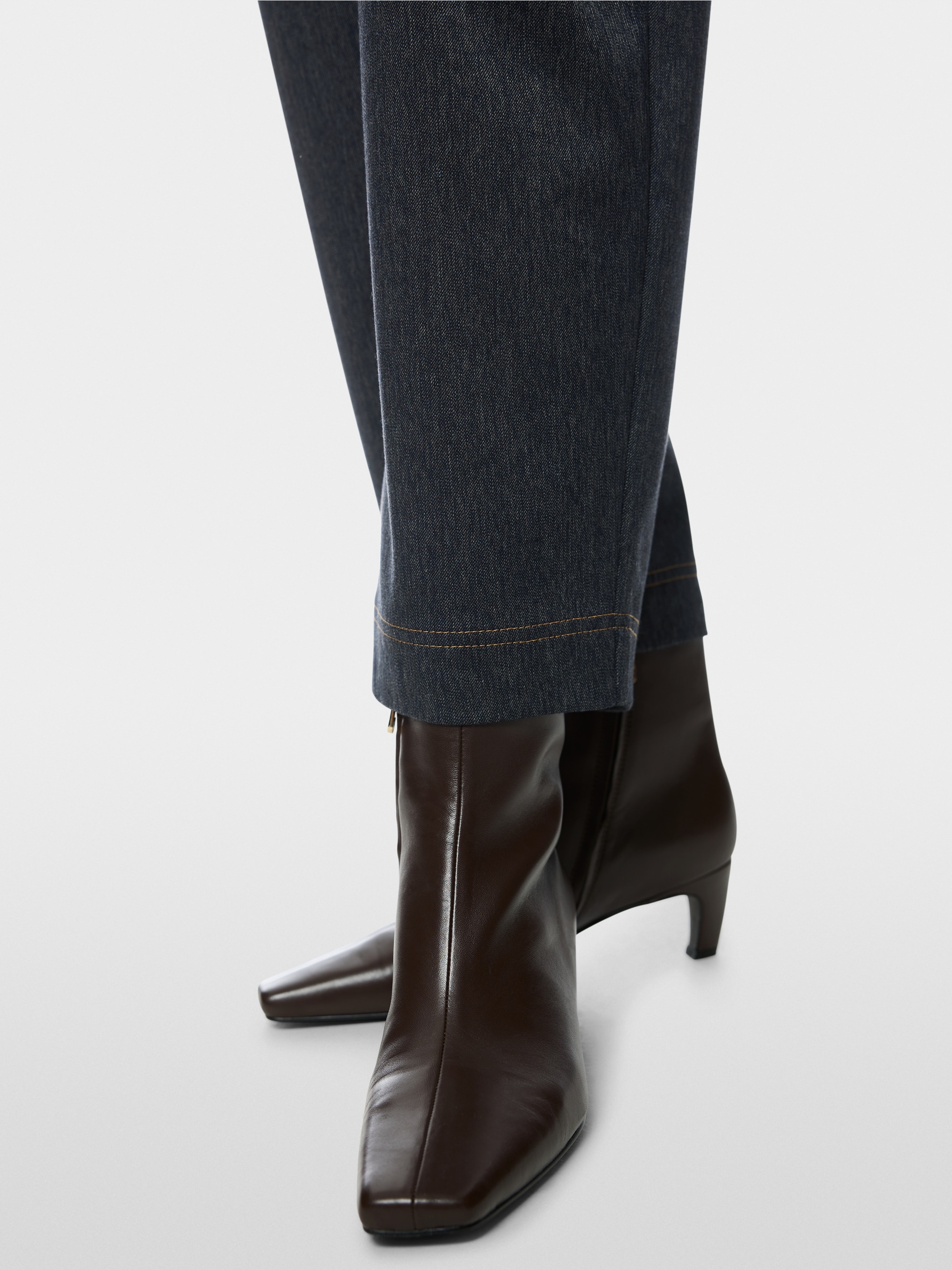 WELS wide fit pleated trousers
